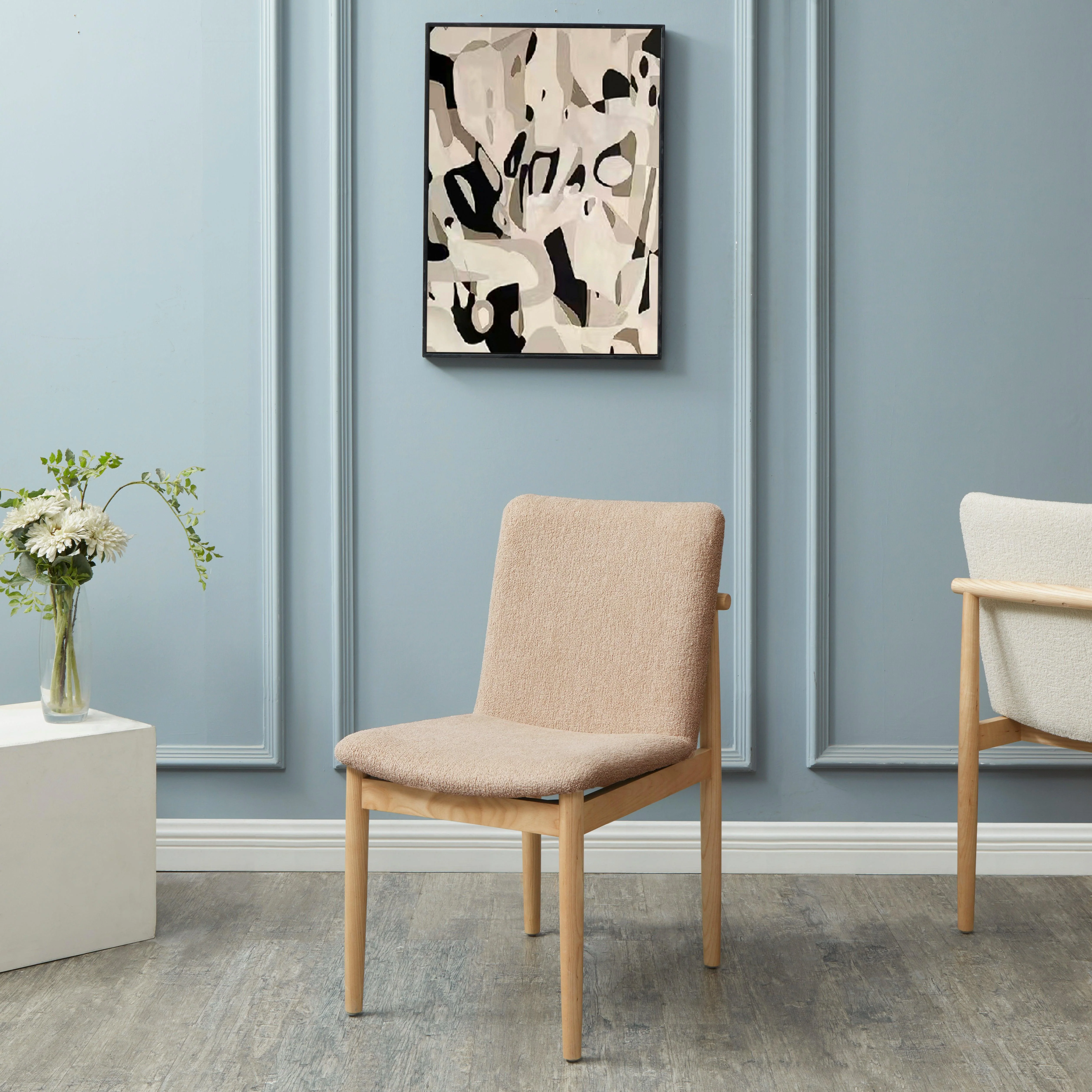 ABRIELLA BOUCLE DINING CHAIR - Remutear