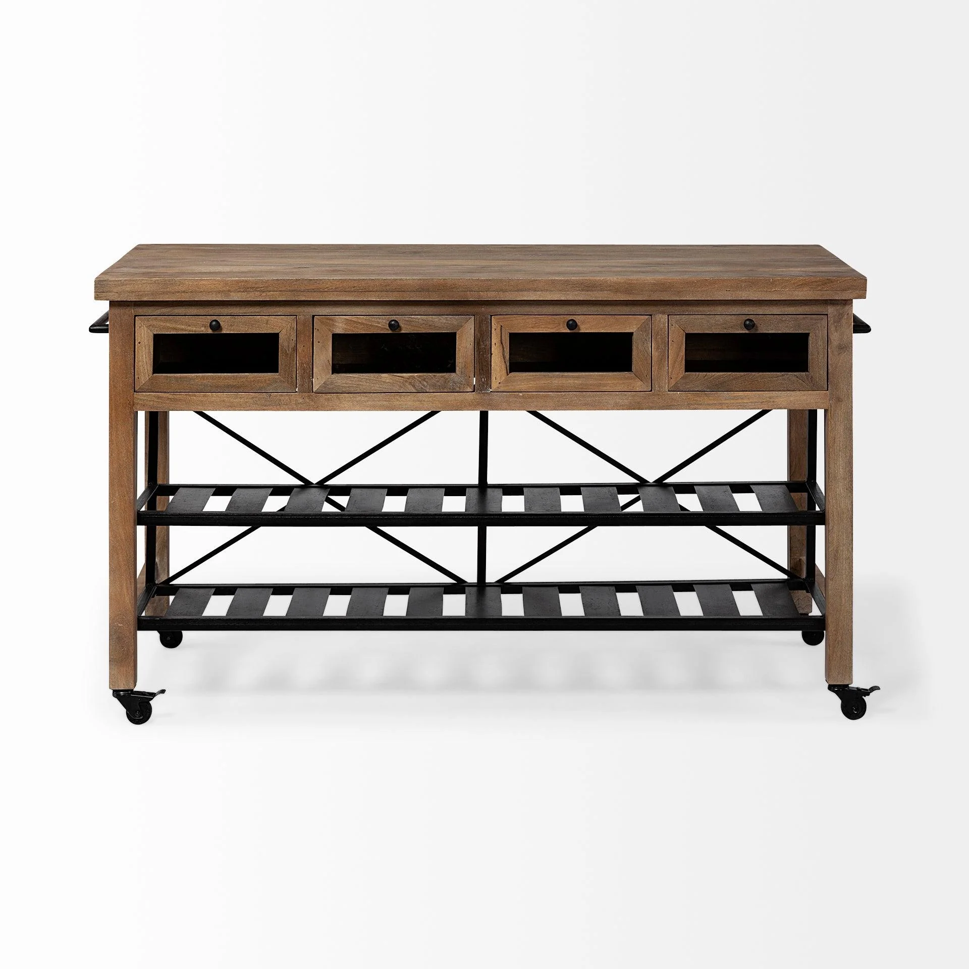 Stuart I Rolling Kitchen Island - Remutear