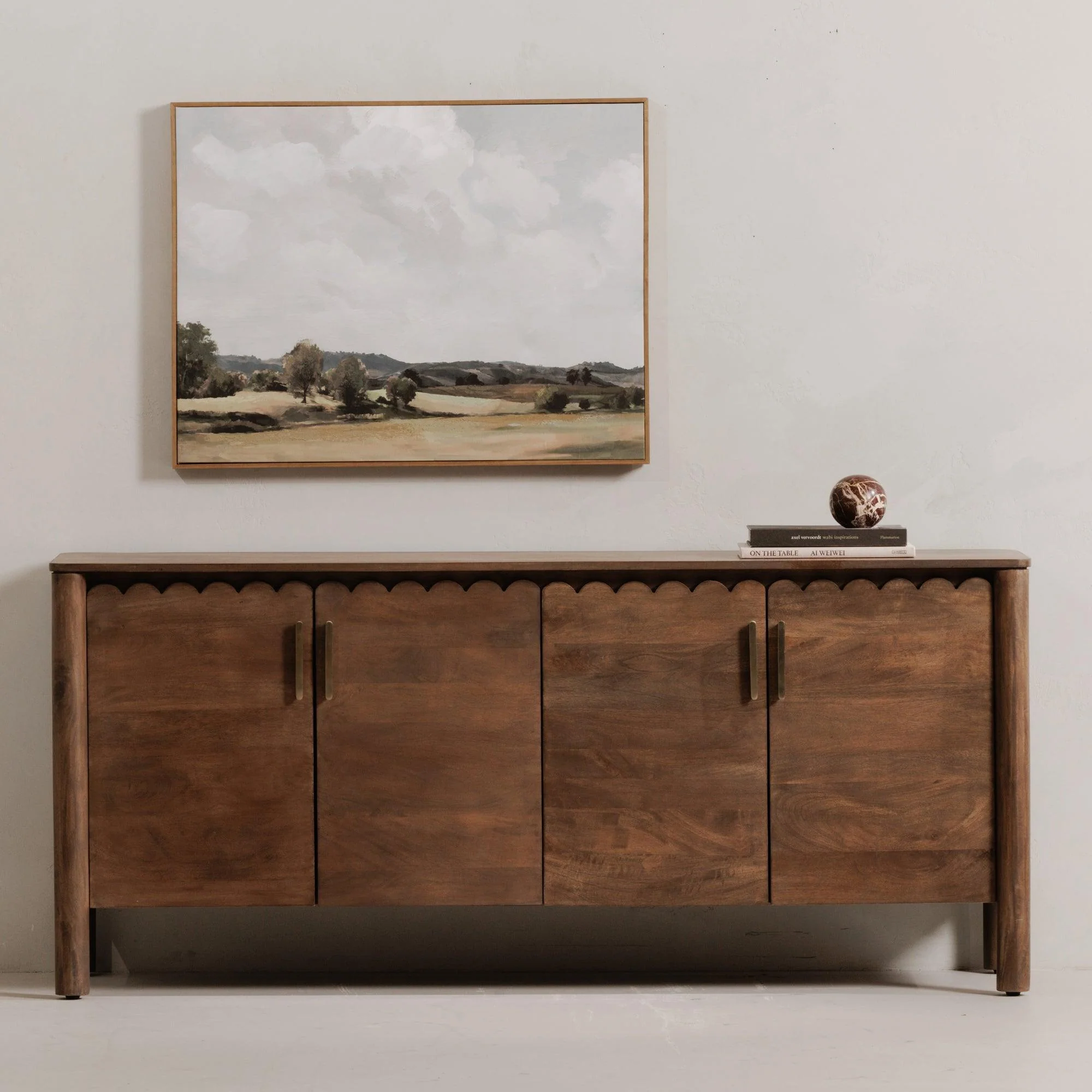 Wiley 4 Door Sideboard Vintage Brown - Remutear