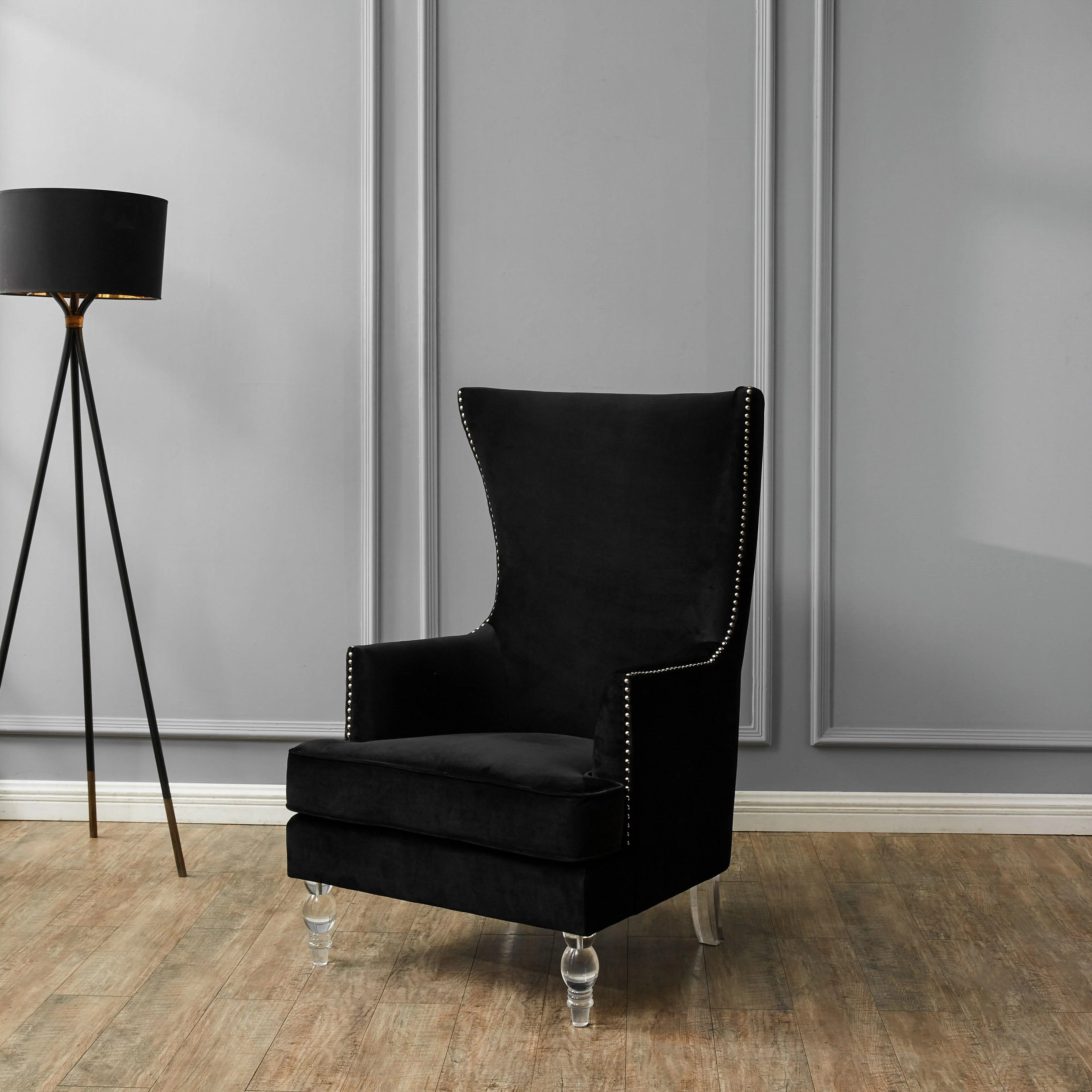 Geode Modern Wingback Chair - Remutear