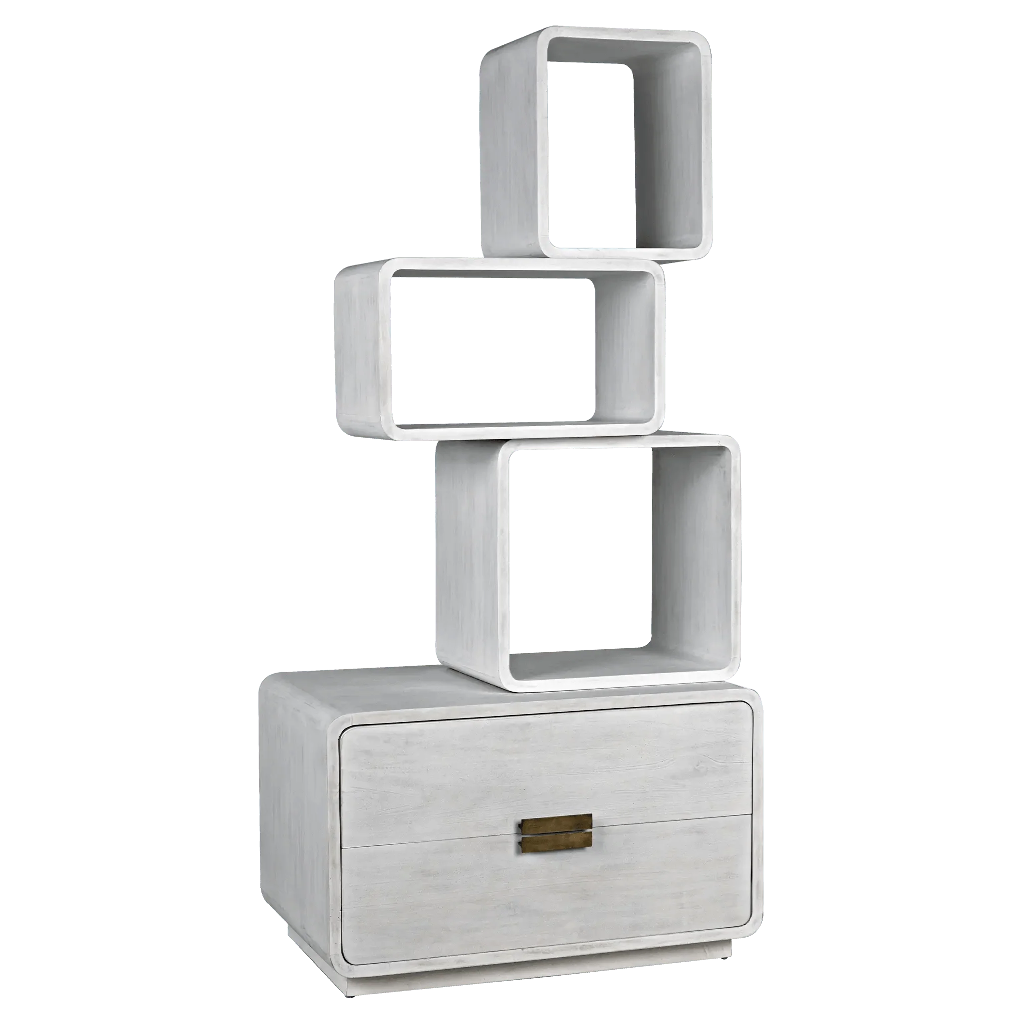 Belini Bookcase, White Wash - Remutear