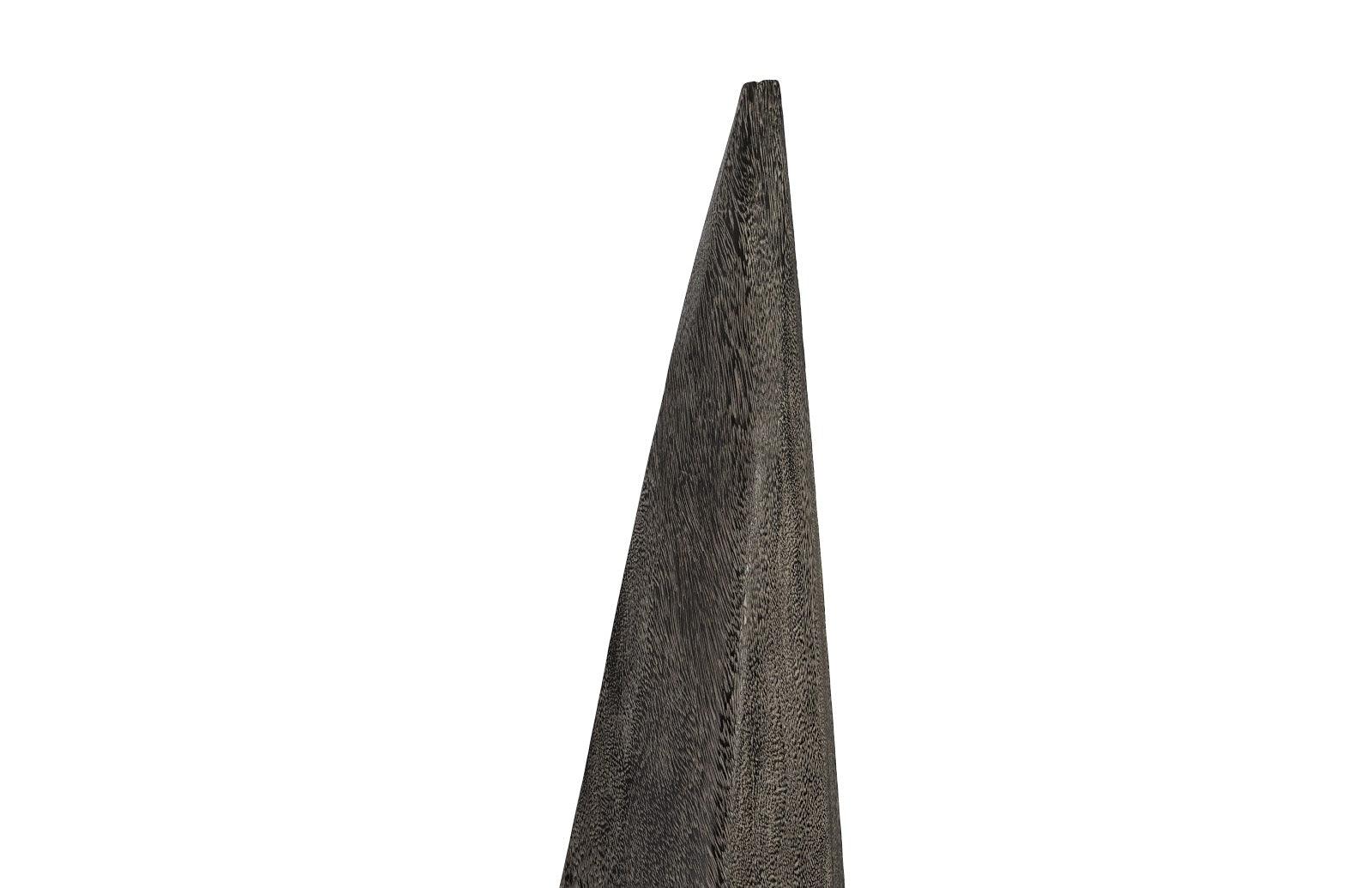 Shark Tooth Sculpture, Large, Gray Stone Finish - Remutear