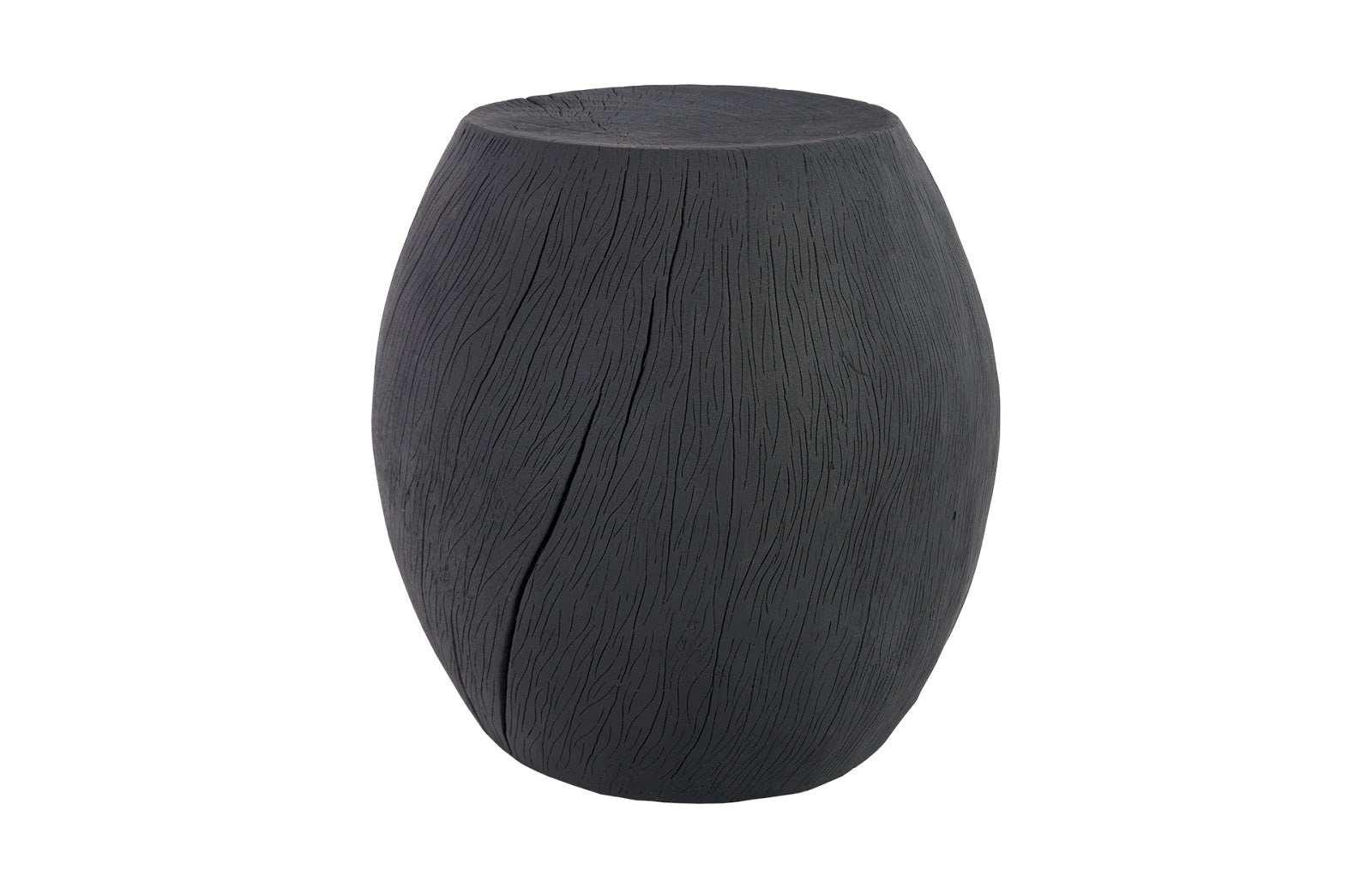Drum Stool, Resin, Charred - Remutear