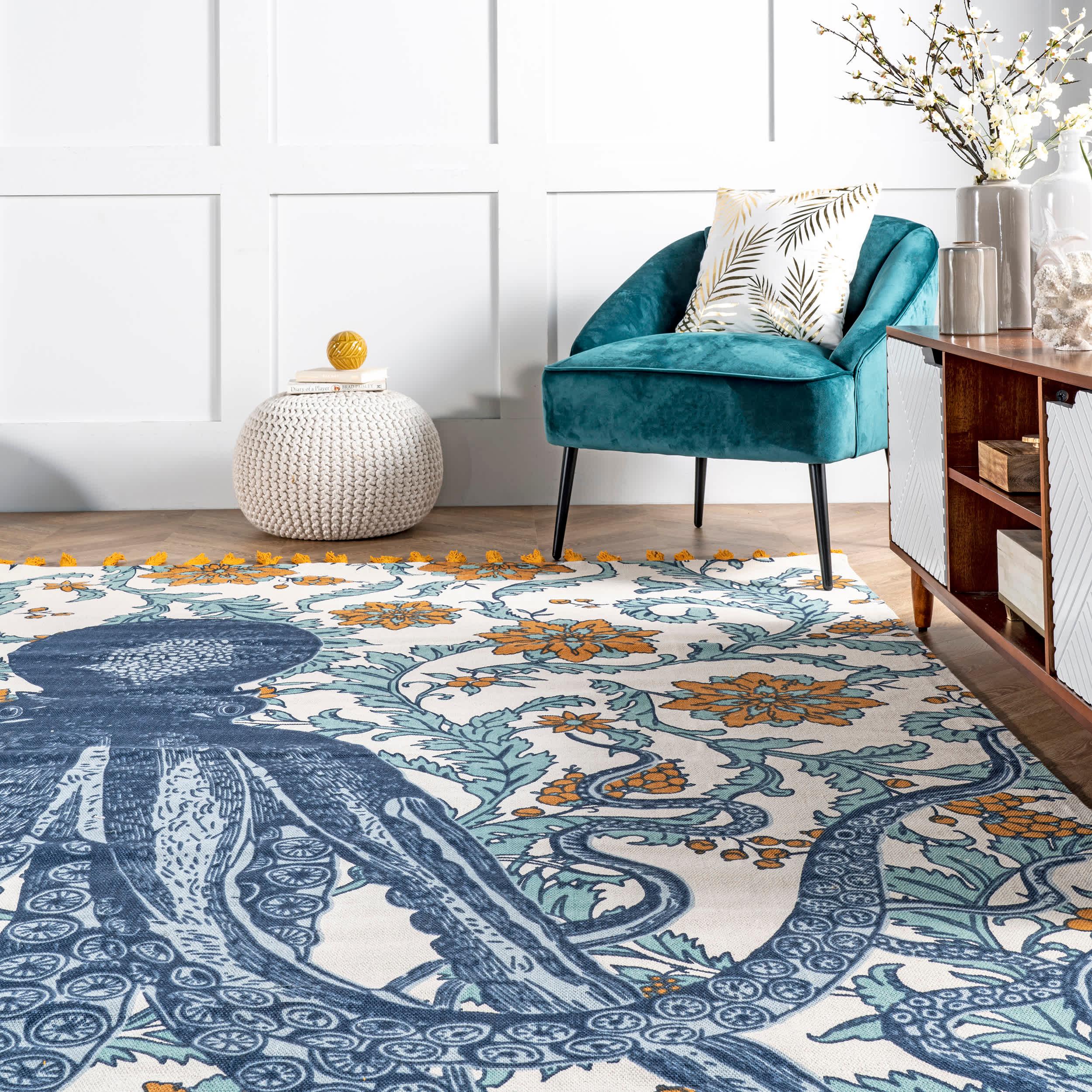 Thomas Paul Flatweave Cotton Octopus - Remutear