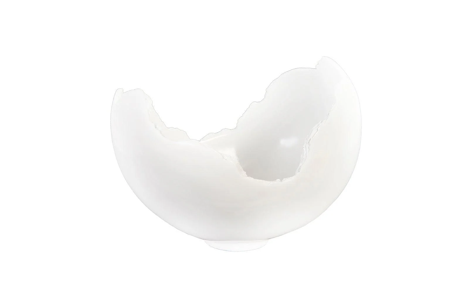 Burled Bowl, Glossy White - Remutear