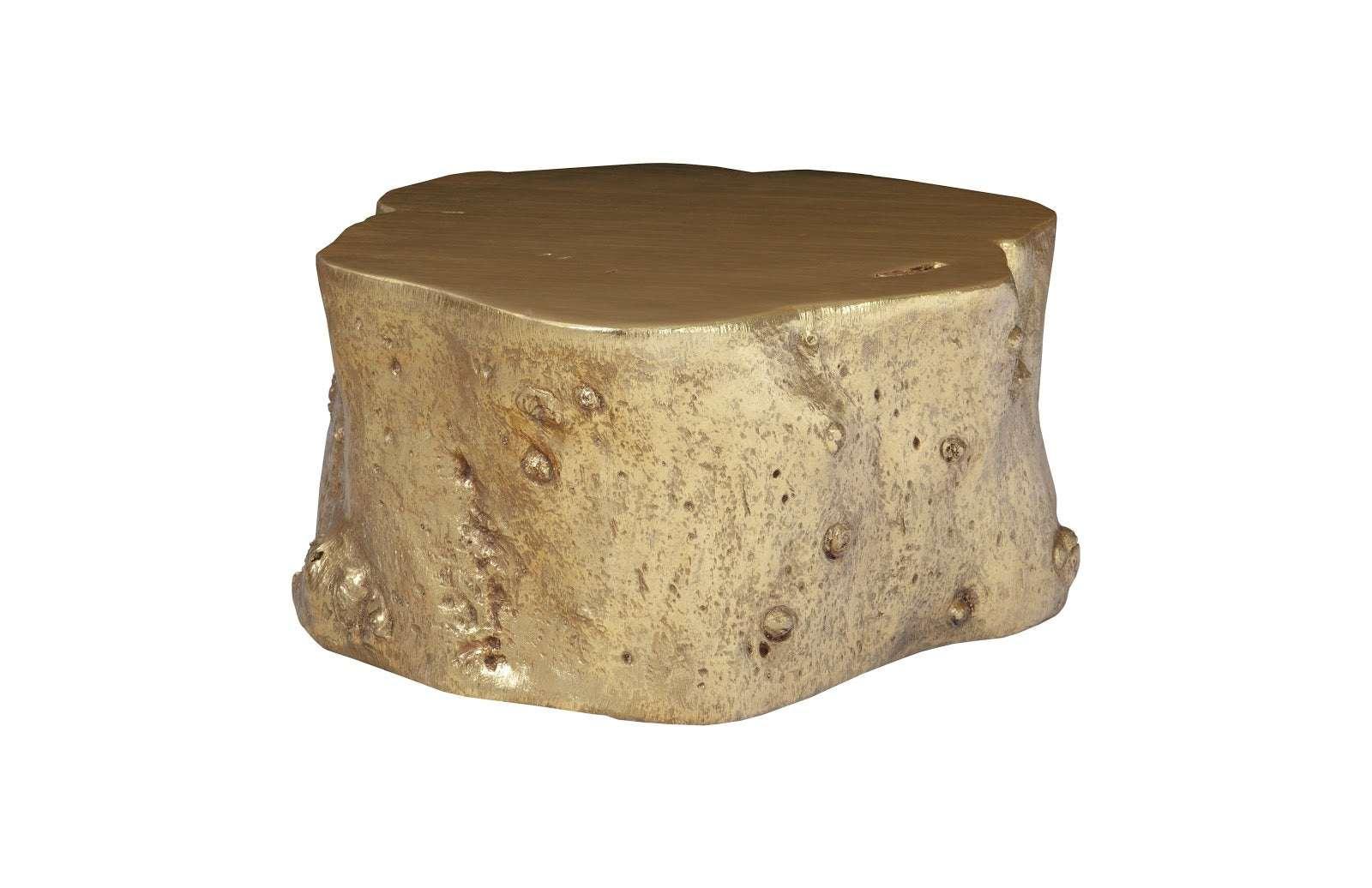Log Coffee Table, Gold Leaf - Remutear