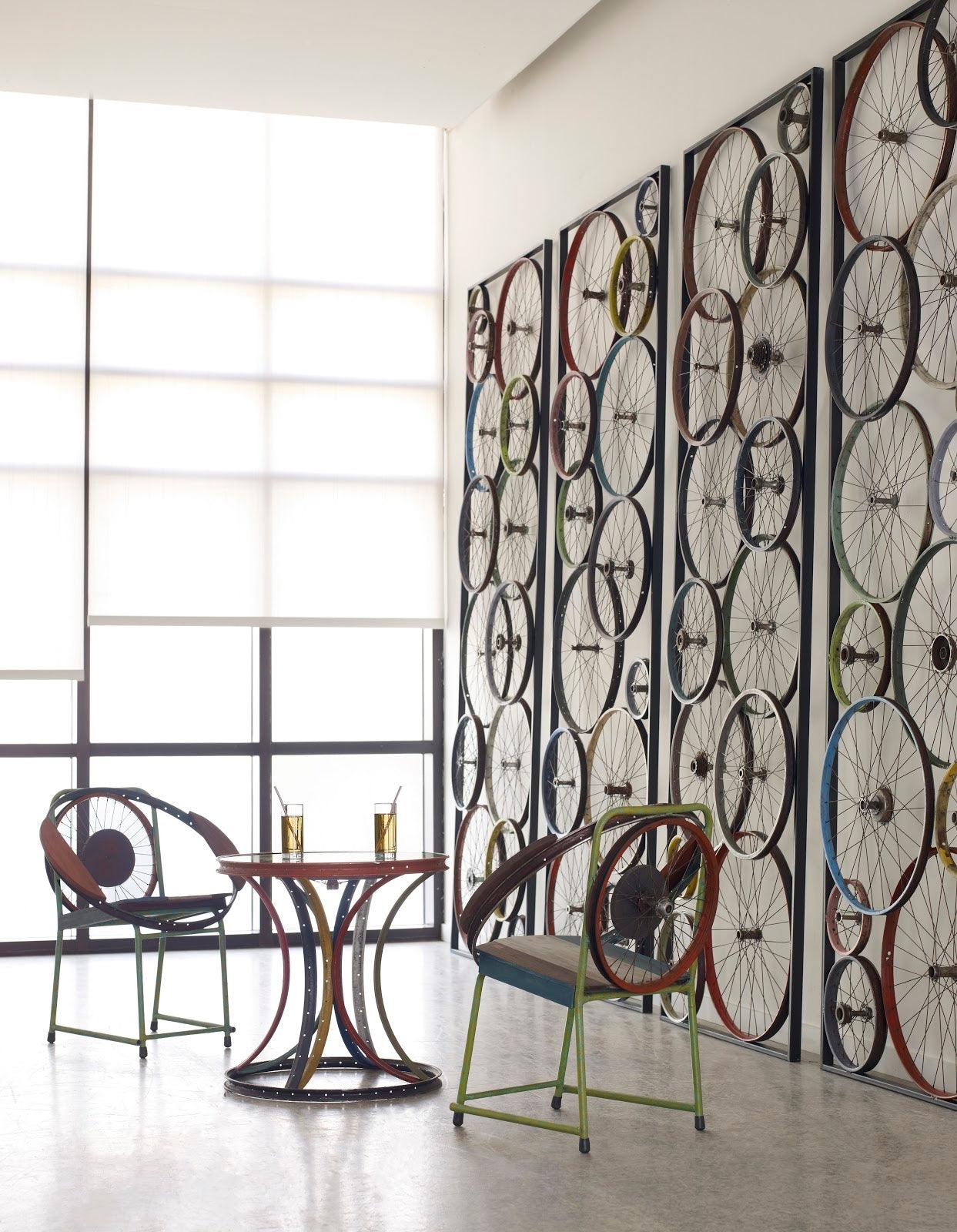 Bicycle Wheel Wall Art, Assorted - Remutear