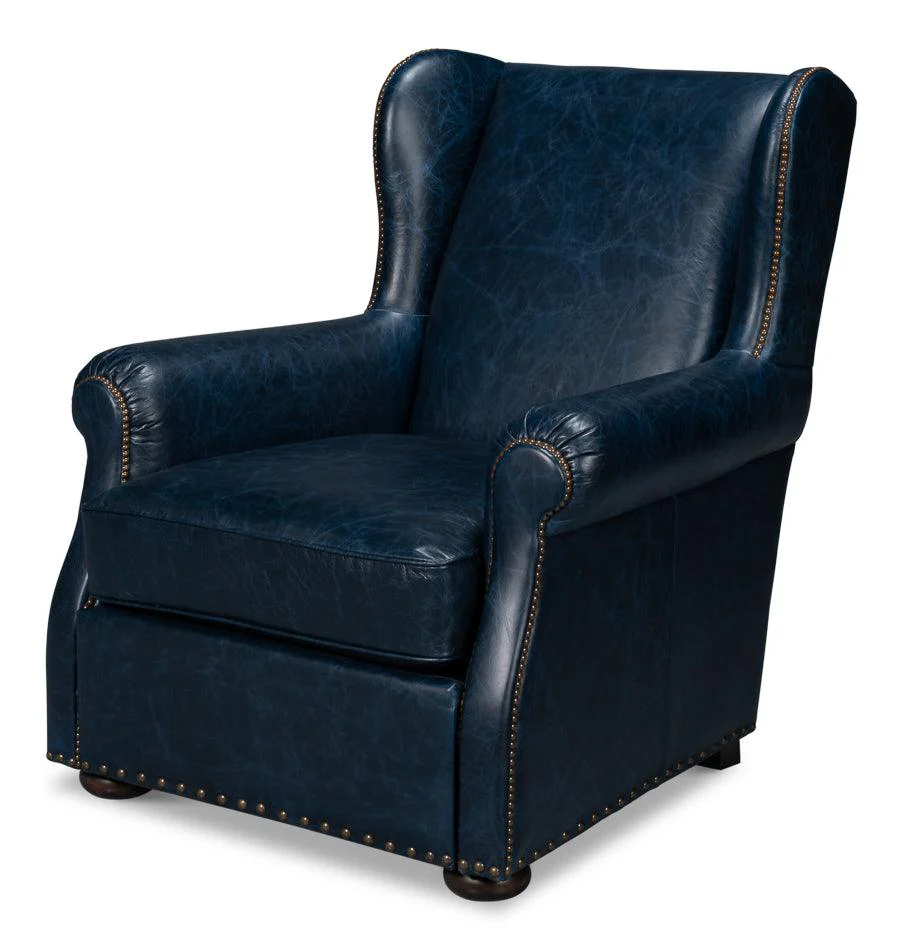 London Dry Accent Chair - Chateau Blue - Remutear