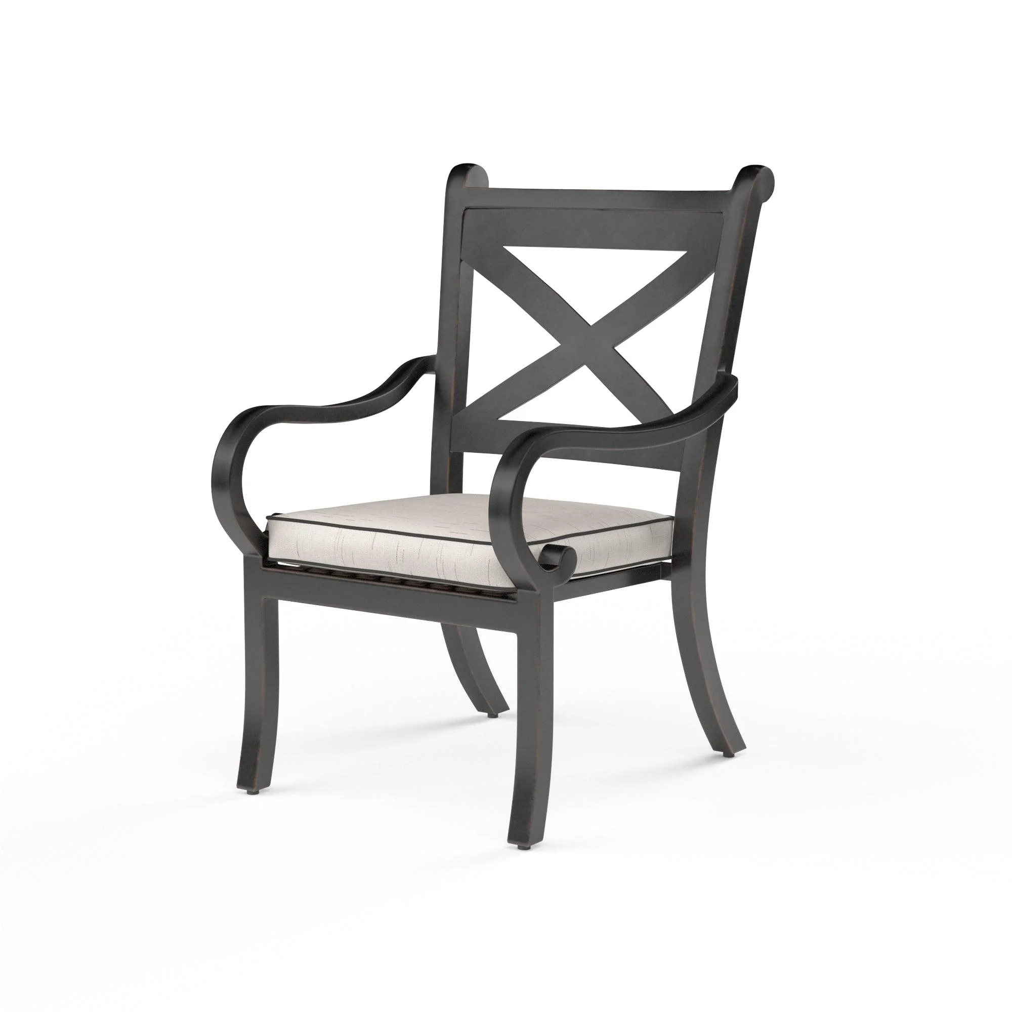 Monterey Dining Chair in Frequency Sand w/ Contrast Canvas Java Welt - Remutear