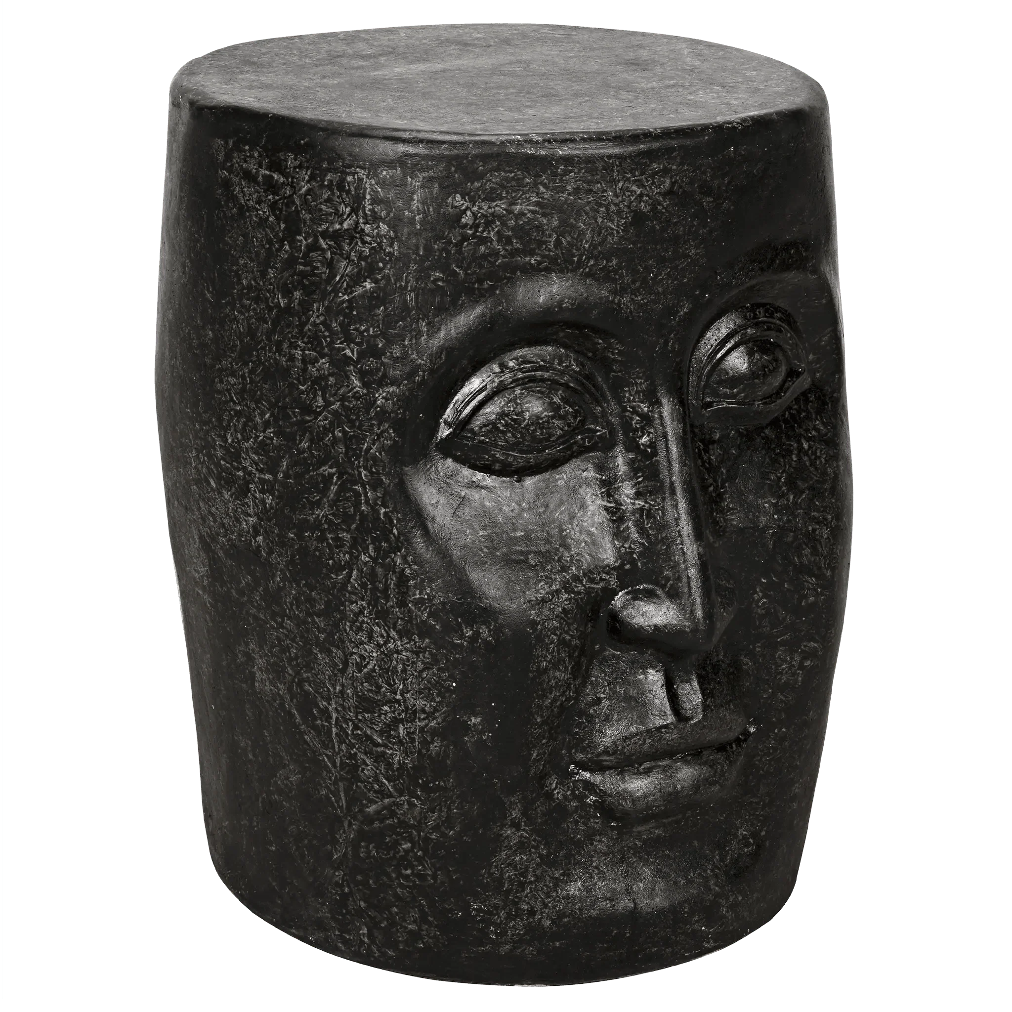 Head Side Table, Black Fiber Cement - Remutear