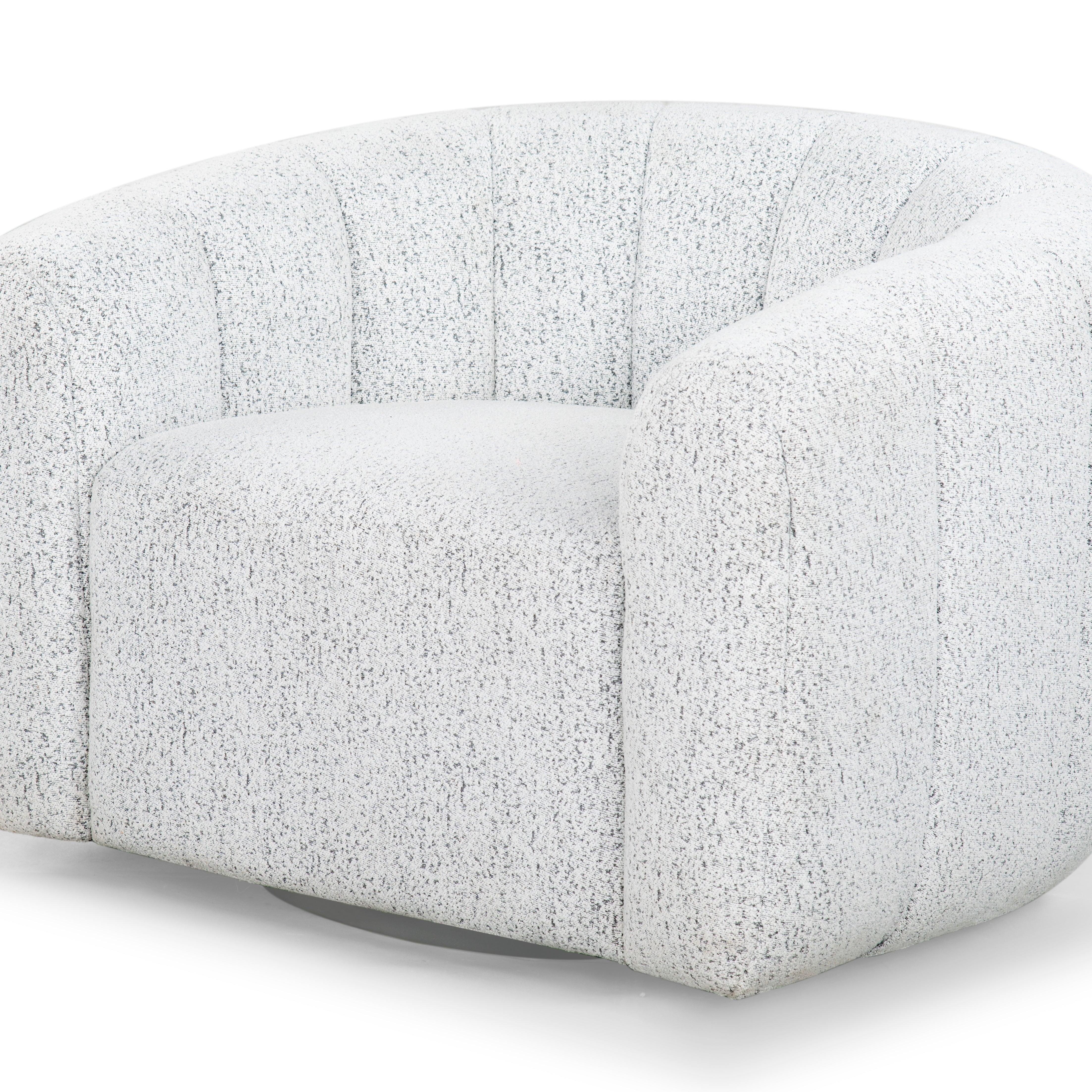 DEMETRI BOUCLE SWIVEL CHAIR - Remutear