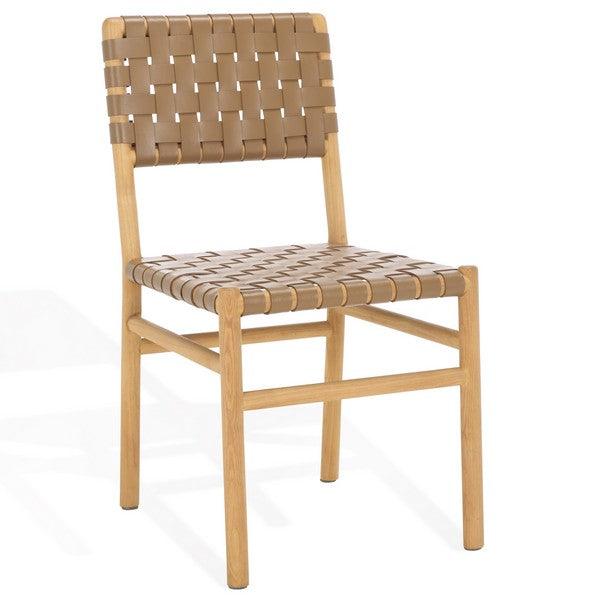 Jeremiah Woven Leather Dining Chair - Remutear