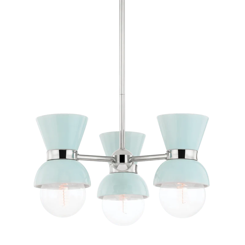 GILLIAN 3 LIGHT SEMI FLUSH - Remutear