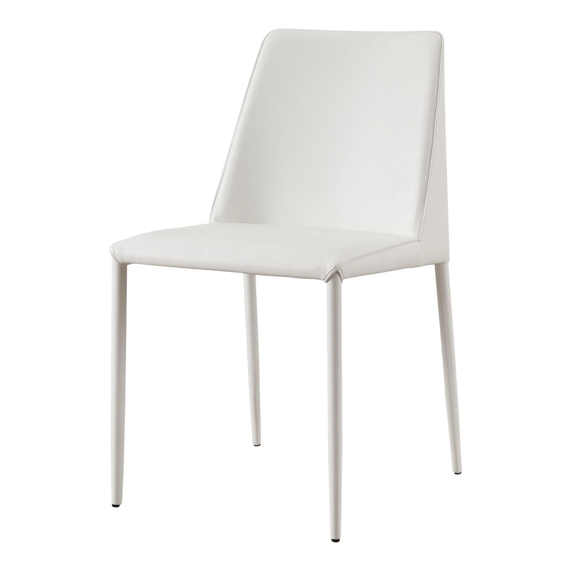 Nora Dining Chair White Vegan Leather - Set Of Two - Remutear