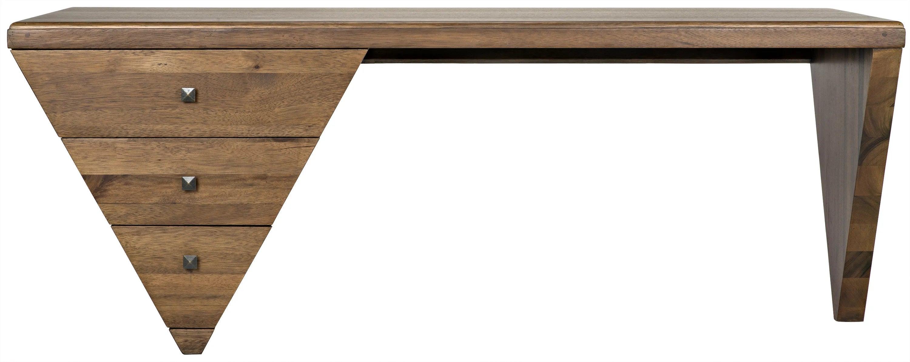 Tetramo Desk, Dark Walnut - Remutear