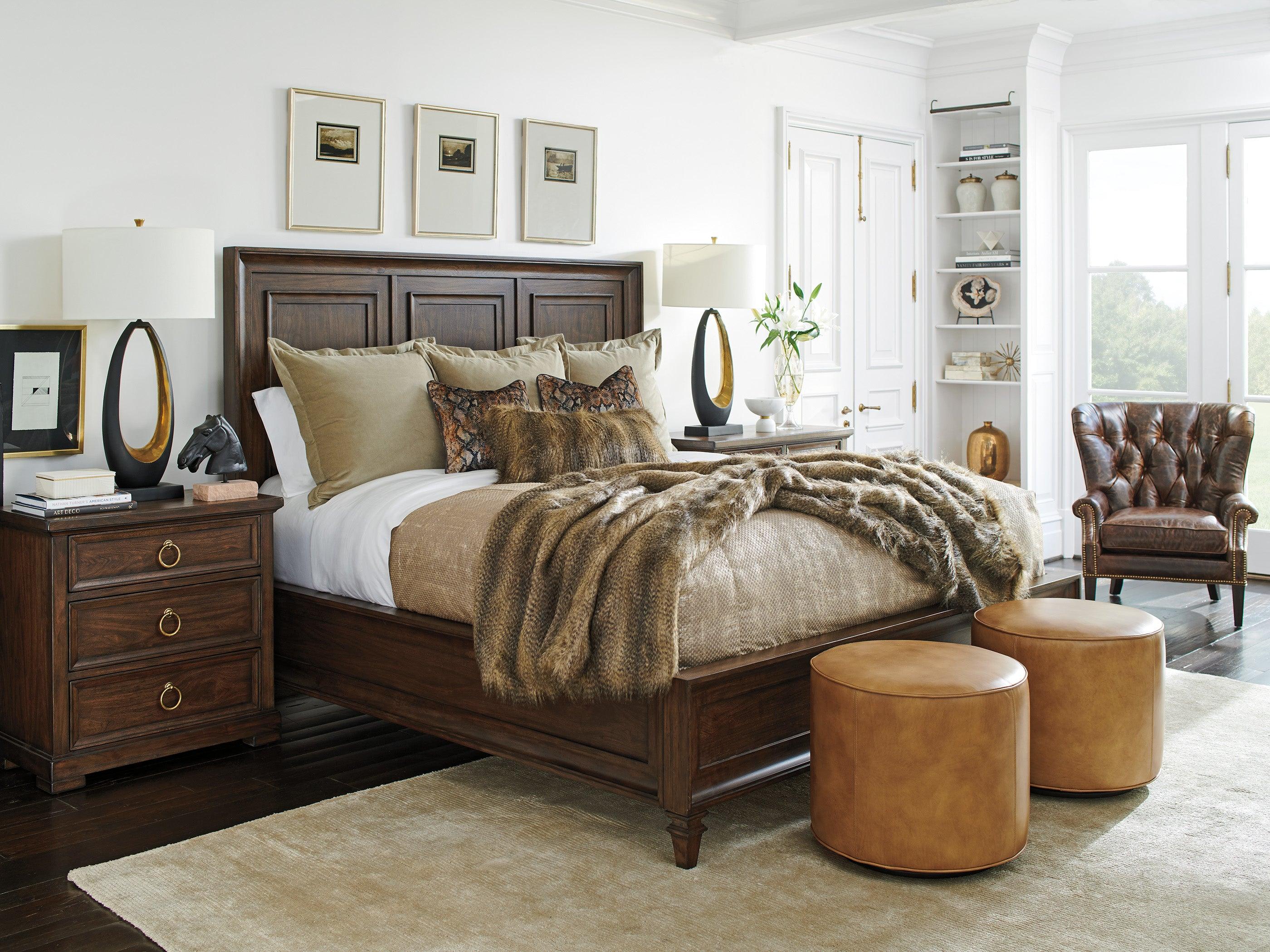 Silverado Walnut Creek Wood Panel Bed - Remutear