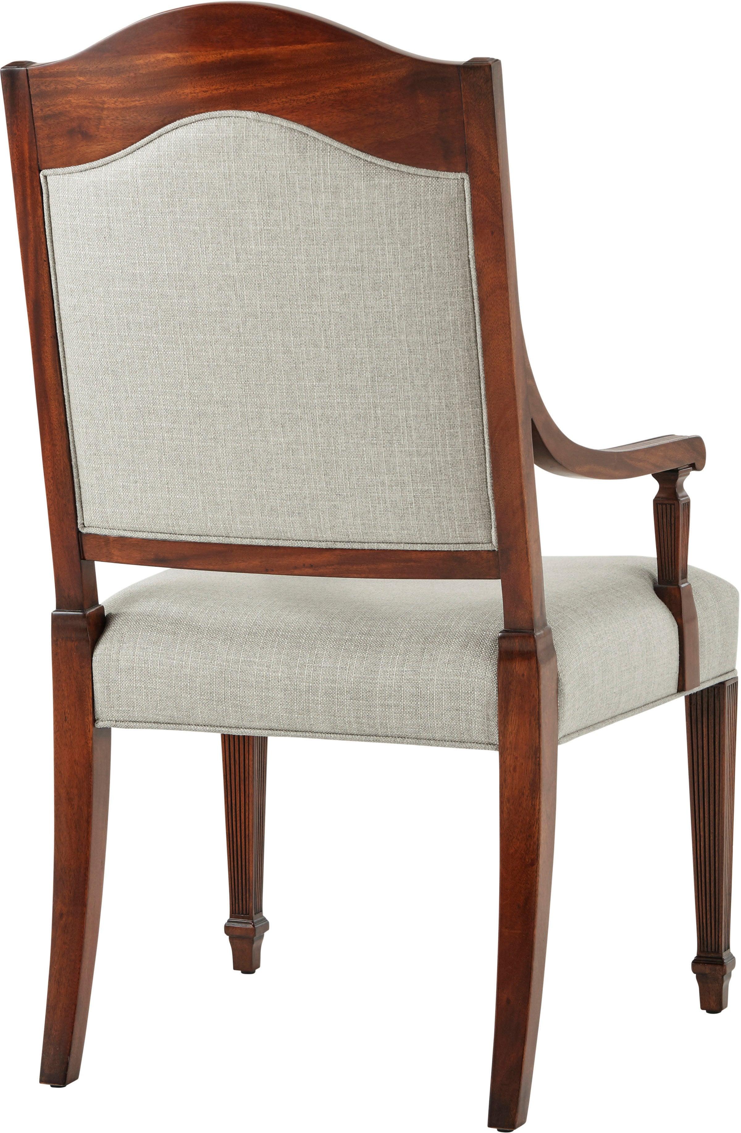 Sheraton's Satinwood Armchair - Set Of 2 - Remutear