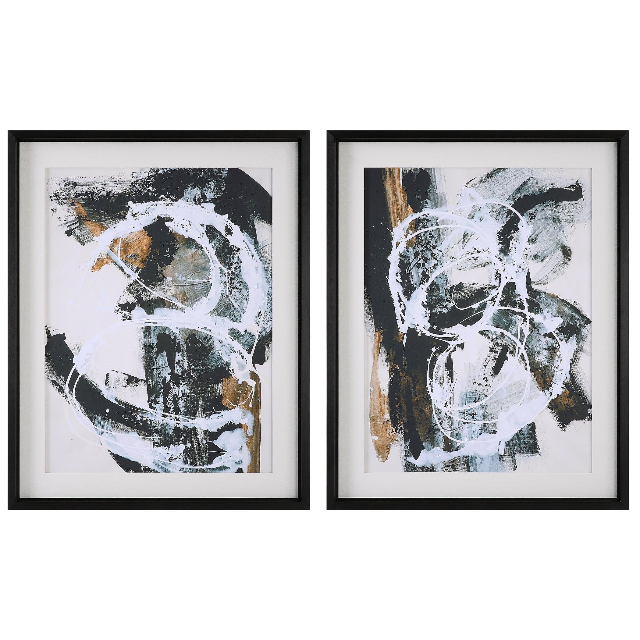 Winterland Abstract Prints, Set/2 - Remutear