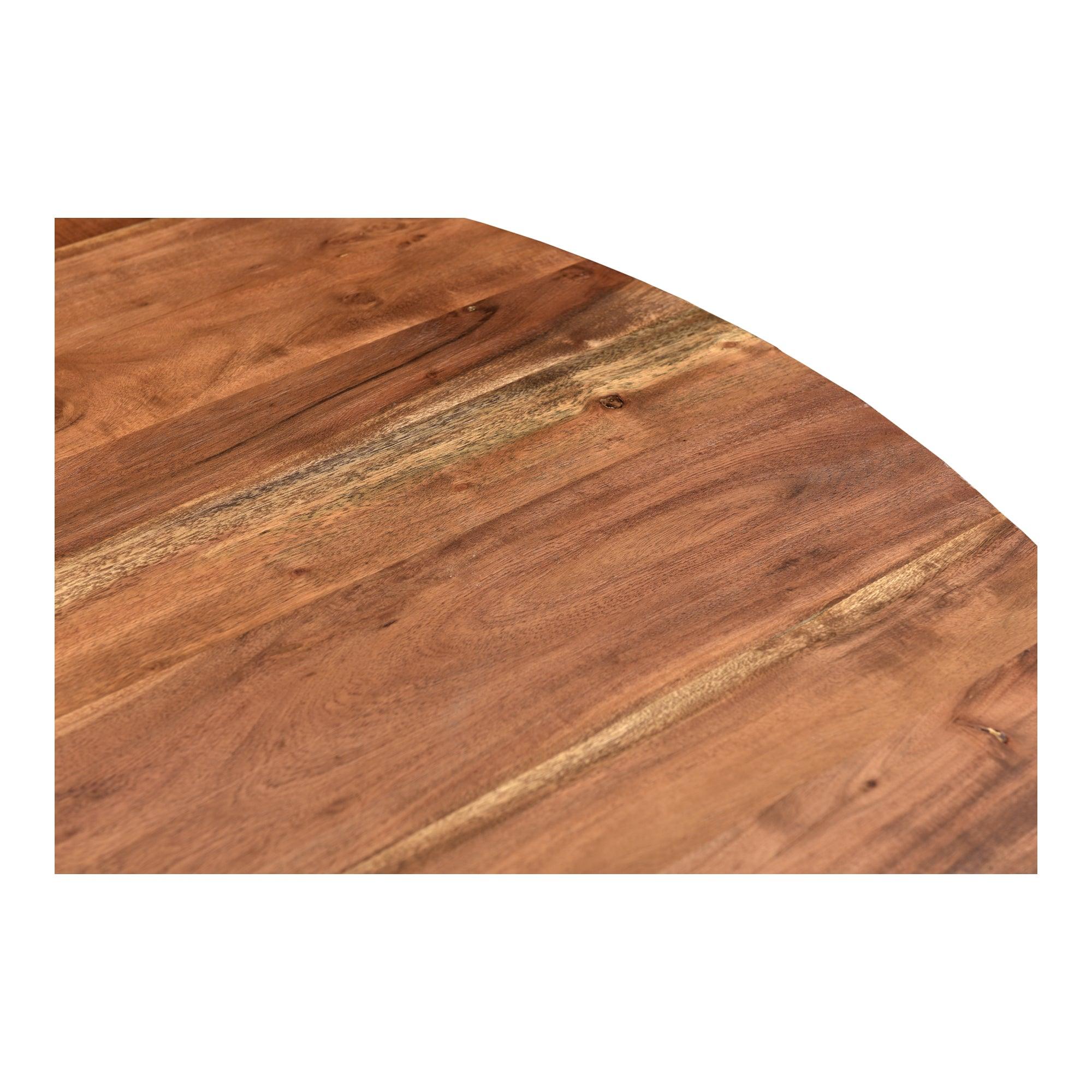 Bent Round Dining Table 54In Smoked - Remutear