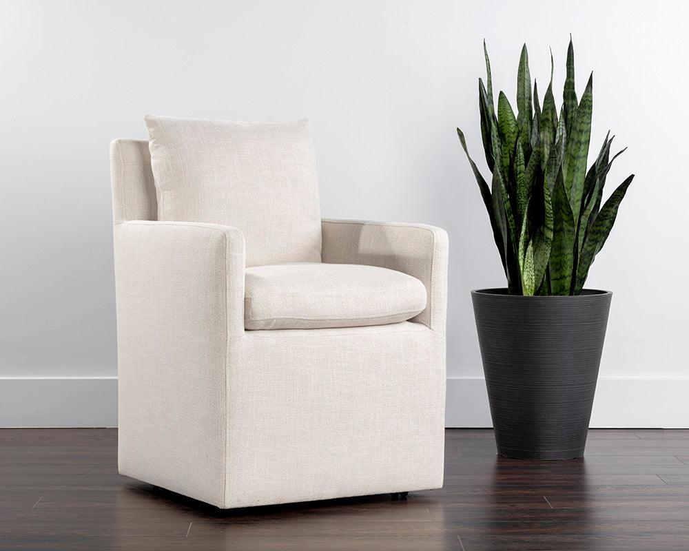 Glenrose Wheeled Dining Armchair - Remutear