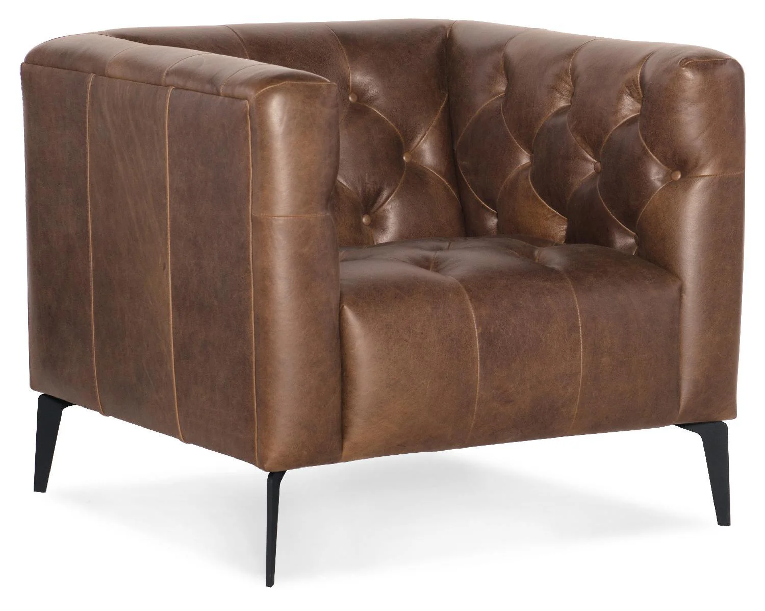 Nicolla Leather Stationary Chair - Remutear