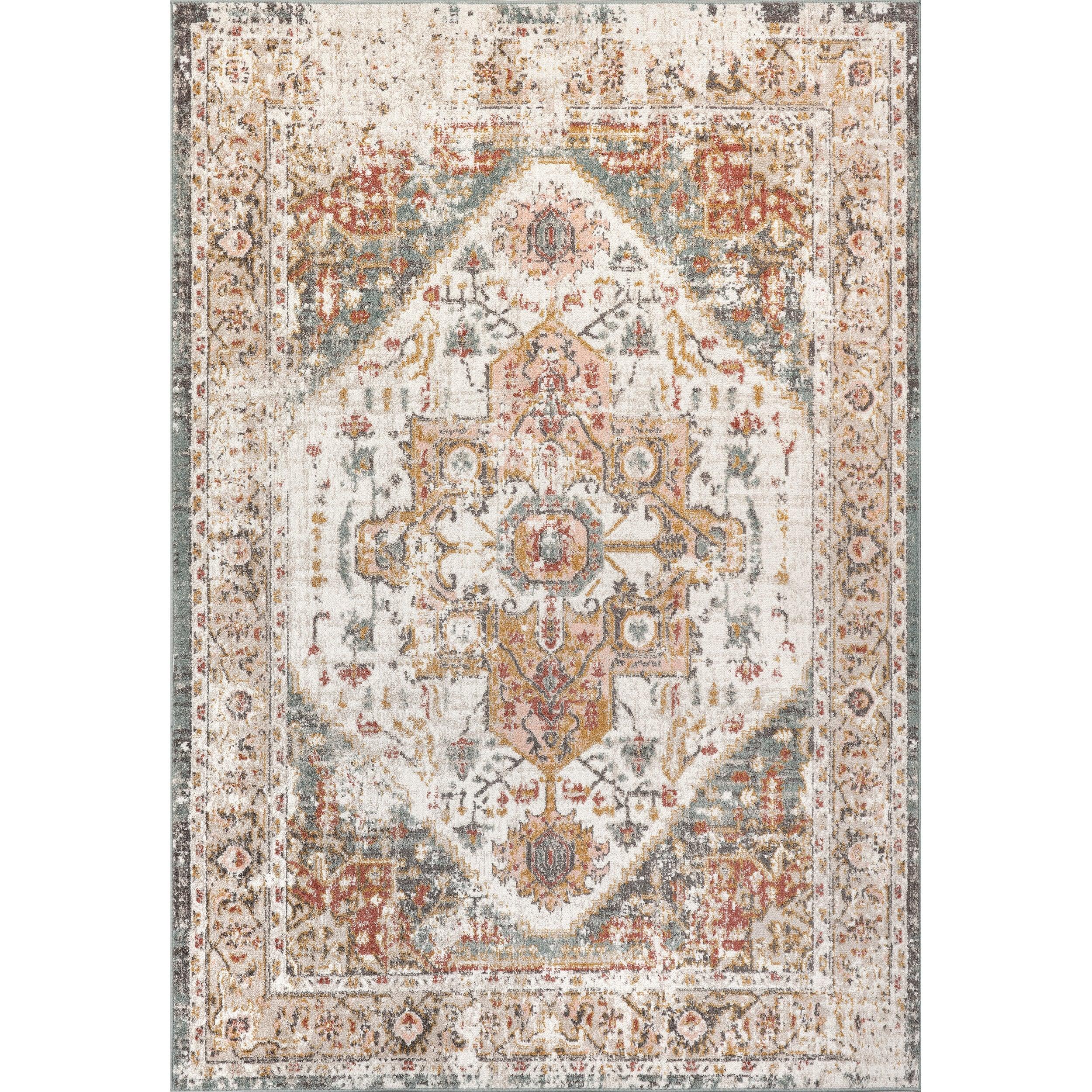 Justine Vintage Medallion Area Rug - Remutear