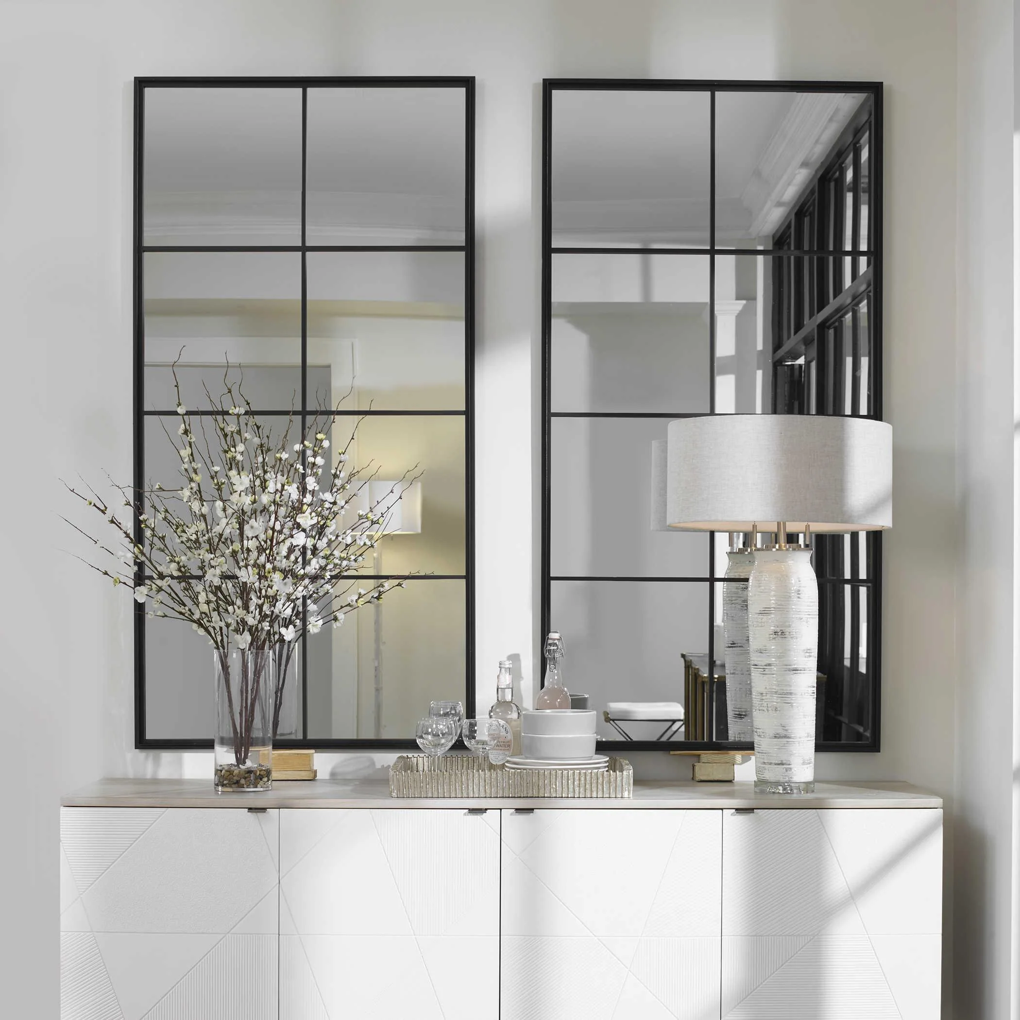 ROUSSEAU IRON WINDOW MIRROR - Remutear