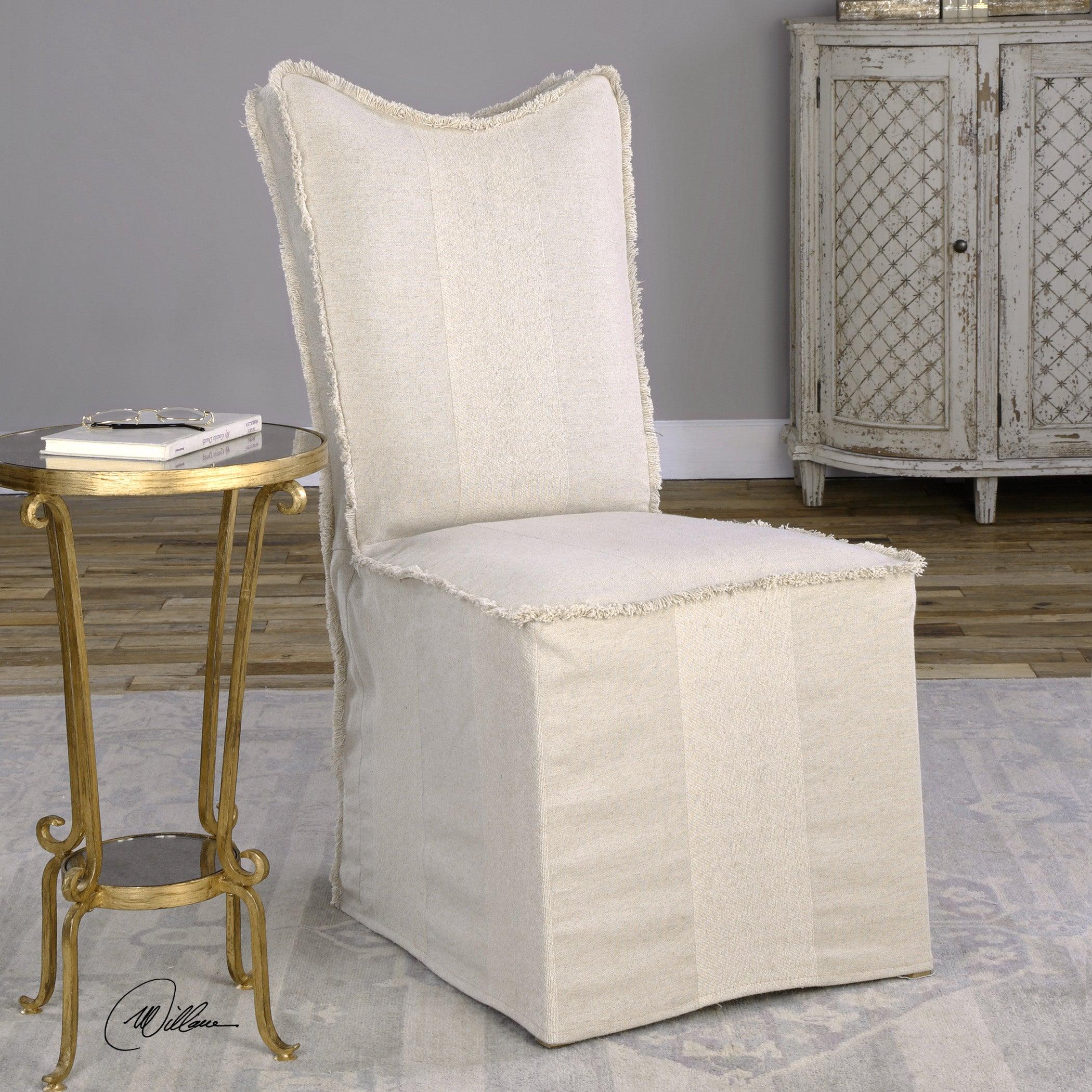 Lenore Armless Chairs, Flax, Set Of 2 - Remutear