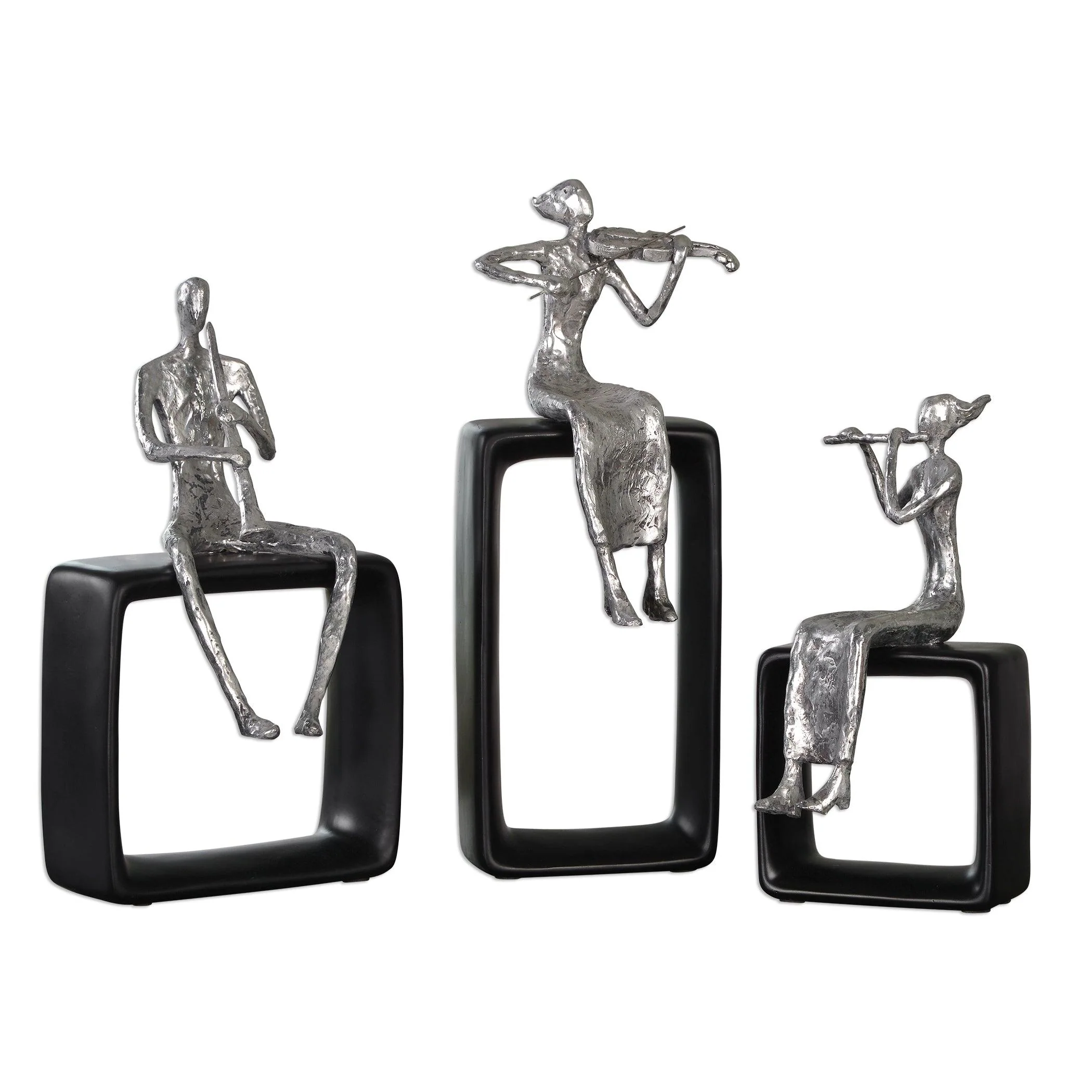 MUSICAL ENSEMBLE STATUES, SET OF 3 - Remutear
