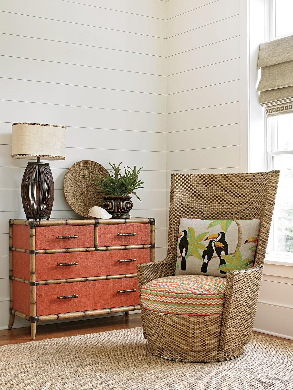 Twin Palms Red Coral Dresser - Remutear