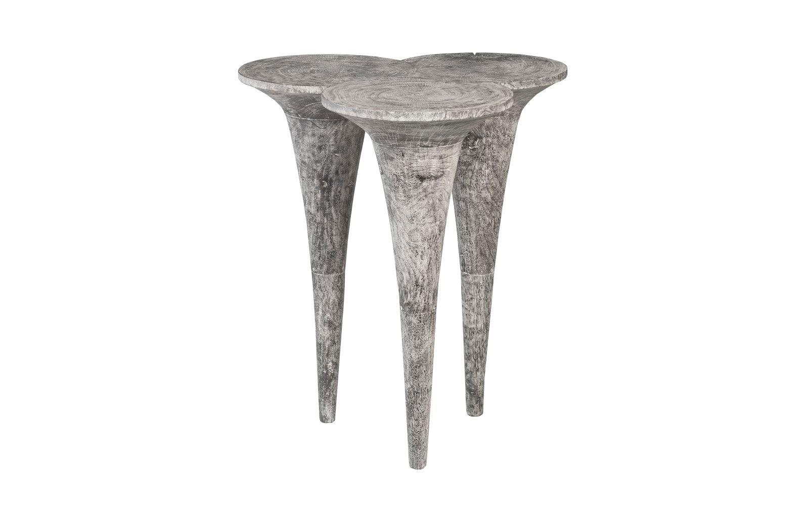 Marley Bar Table, Chamcha Wood, Gray Stone Finish - Remutear