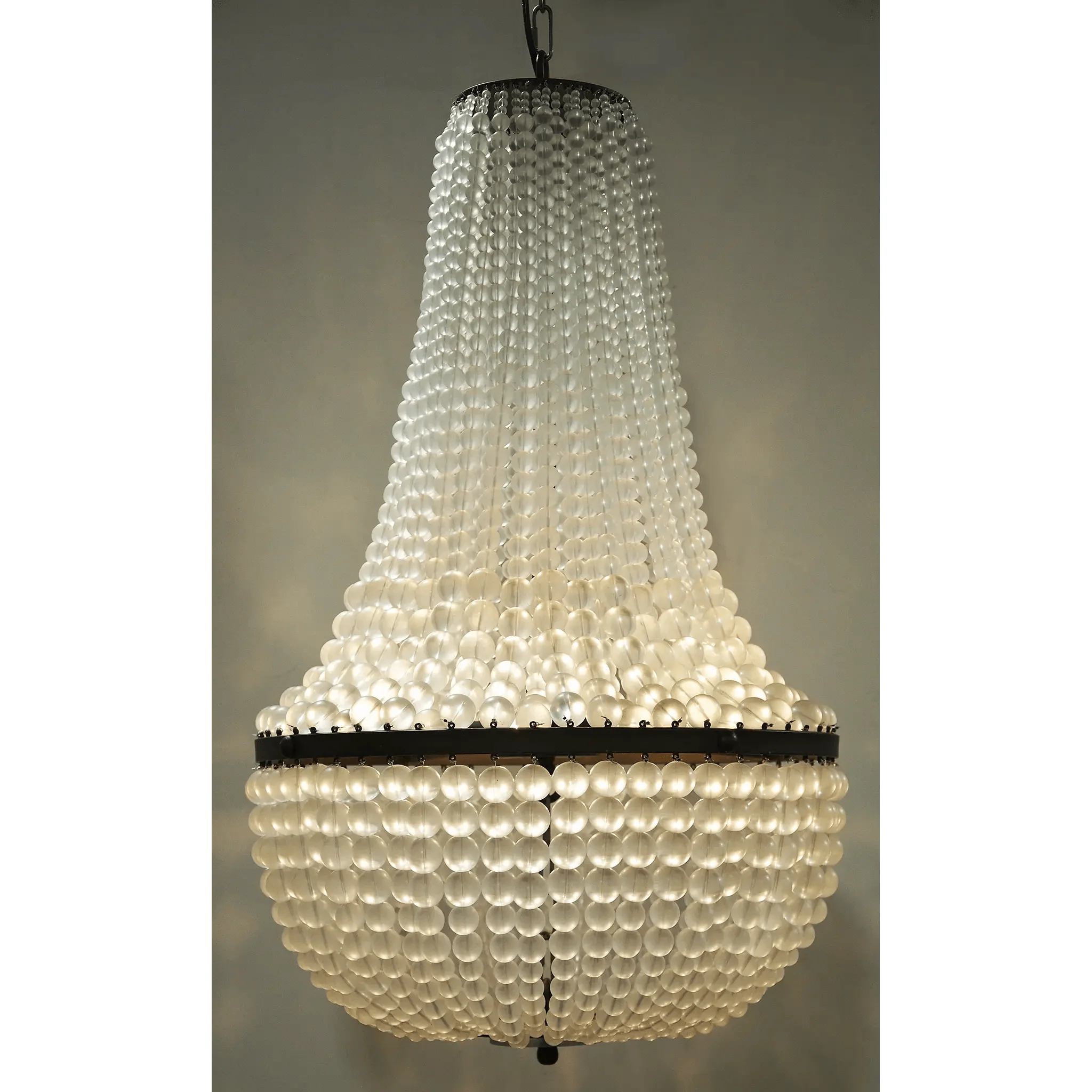 Mist Chandelier, Black Steel - Remutear