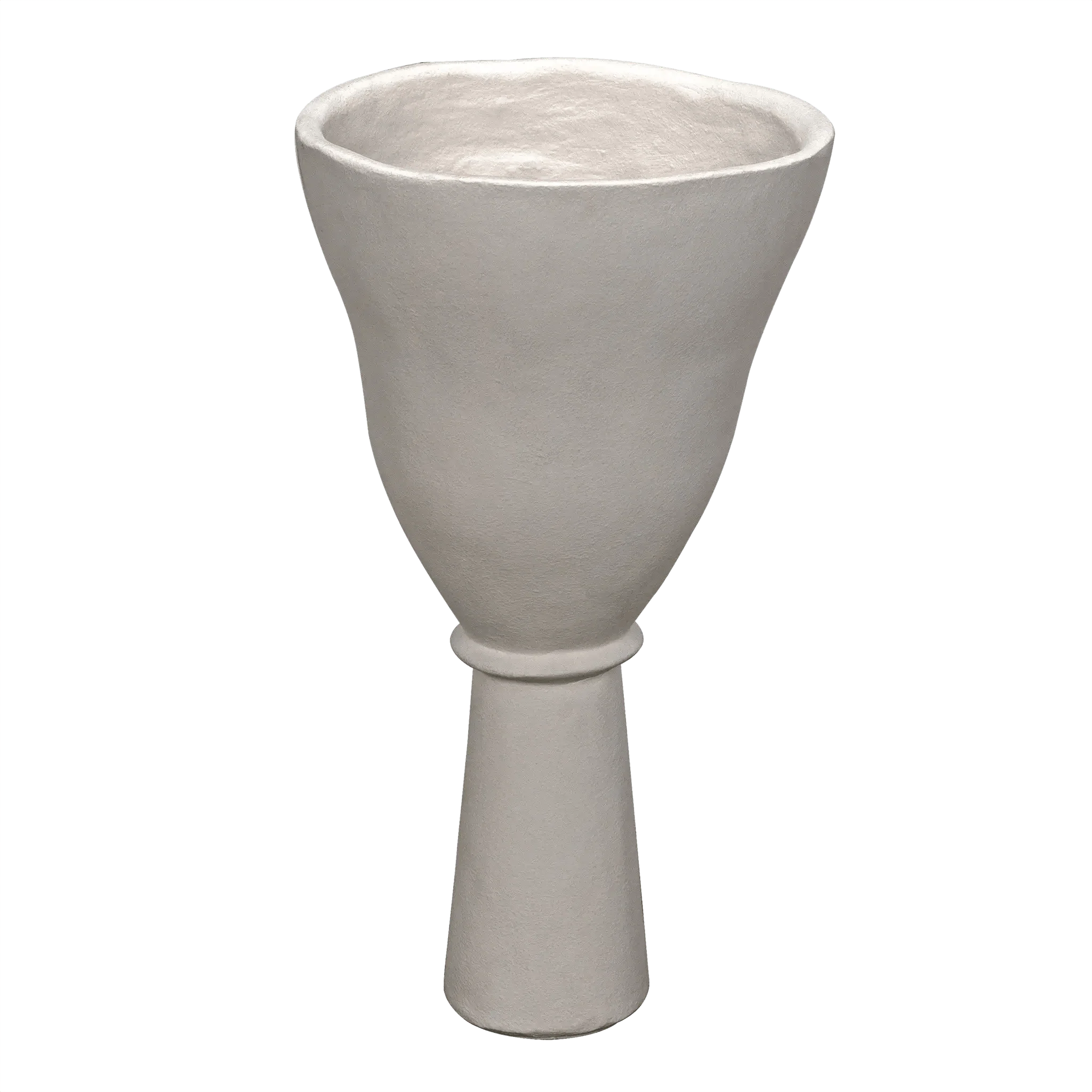 Vase, White Fiber Cement - Remutear