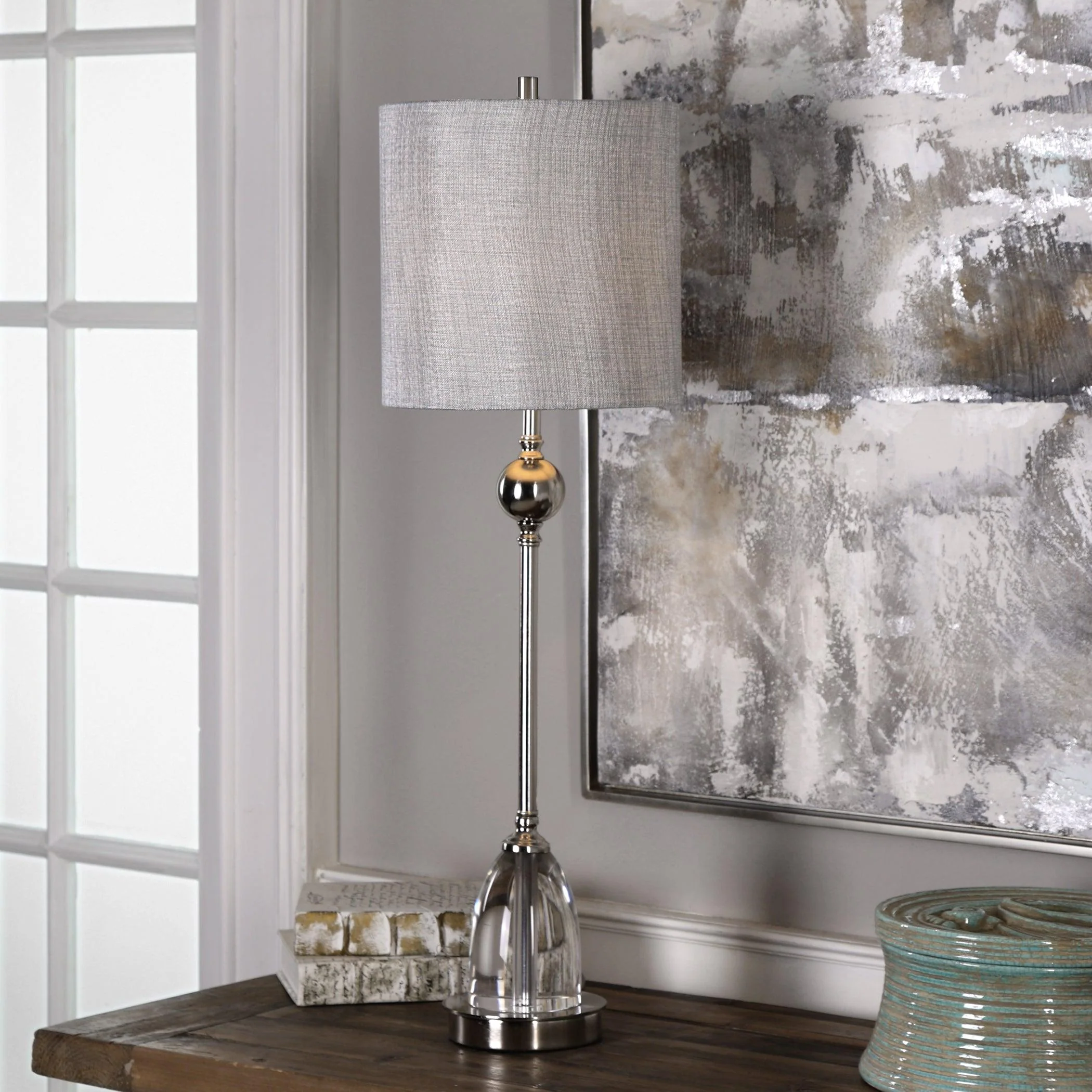 Gallo Nickel Buffet Lamp - Remutear