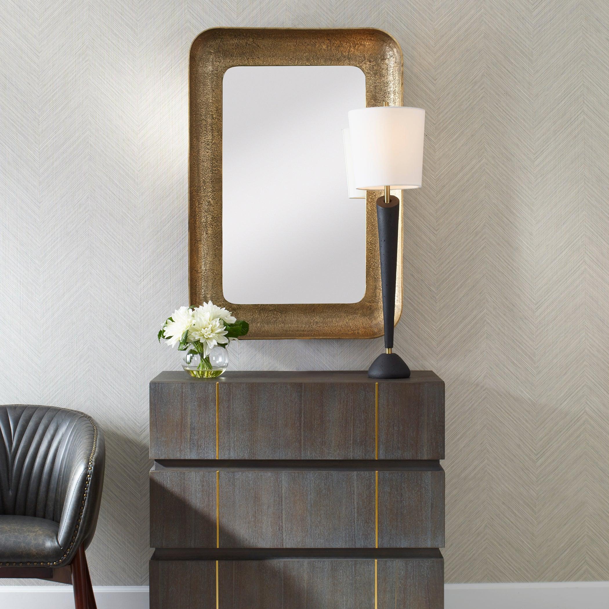 Alvaro Antique Brass Mirror - Remutear