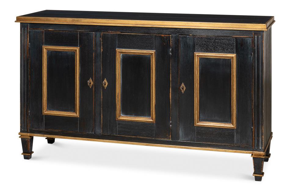 Louis Xvi Buffet Powder Black W/Gold - Remutear