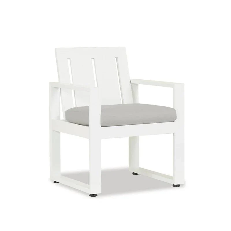 Newport Dining Chair in Cast Silver, No Welt - Remutear