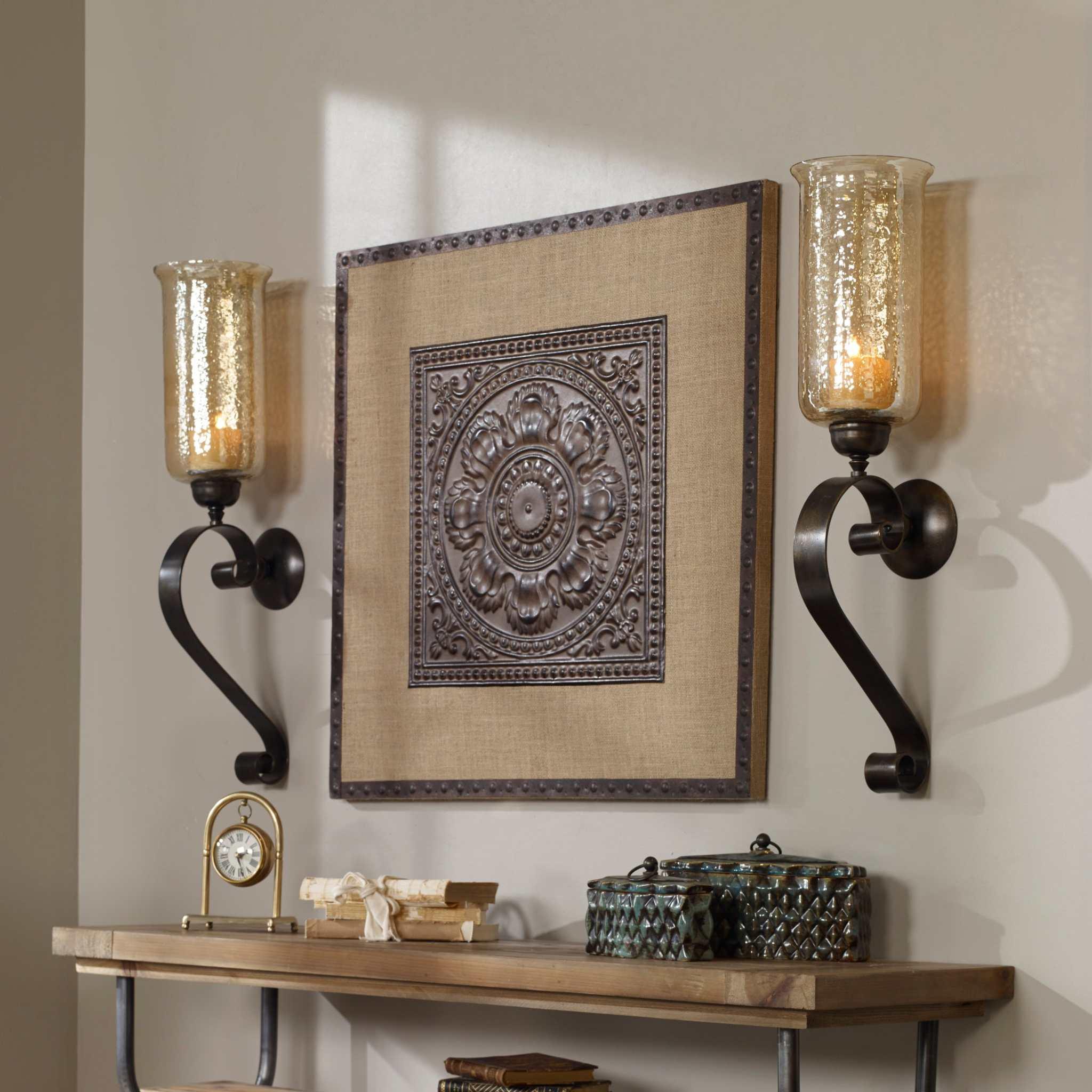 JOSELYN BRONZE CANDLE WALL SCONCE - Remutear