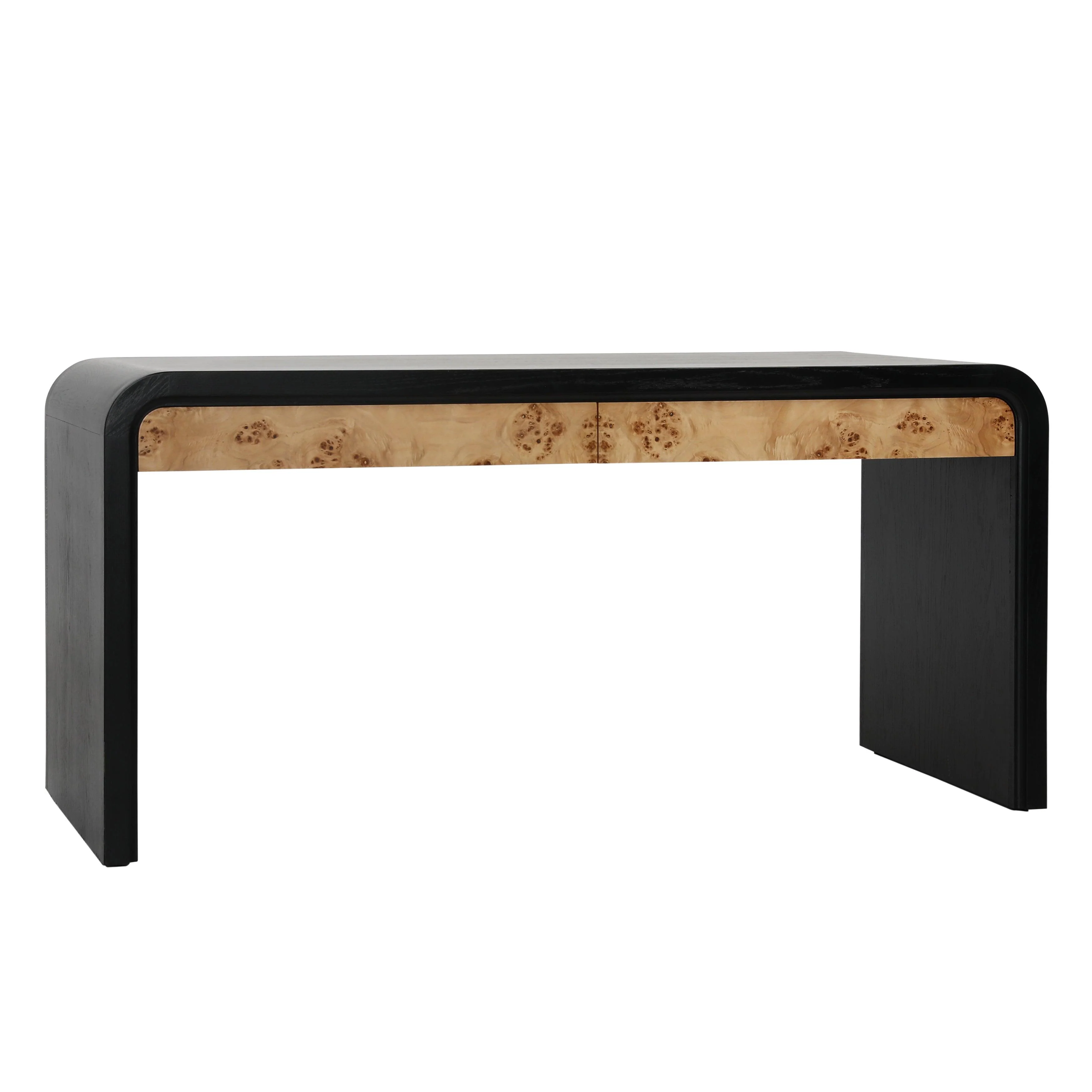 Brennon Desk Black and Burl - Remutear