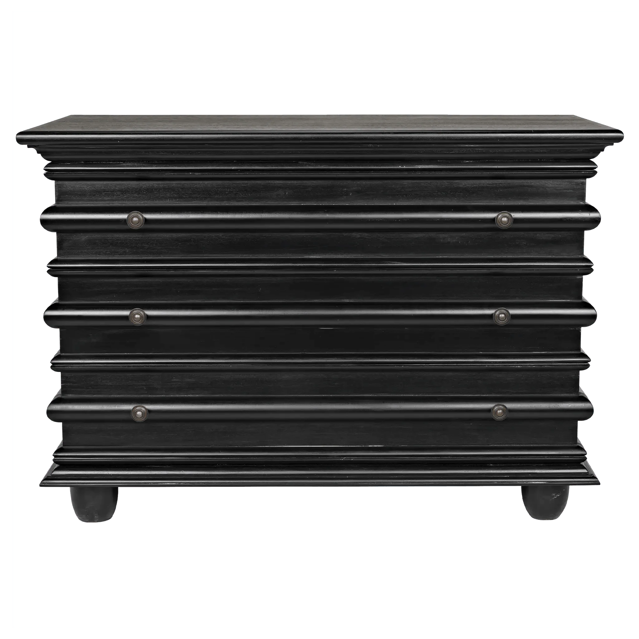 Ascona Small Chest, Hand Rubbed Black - Remutear