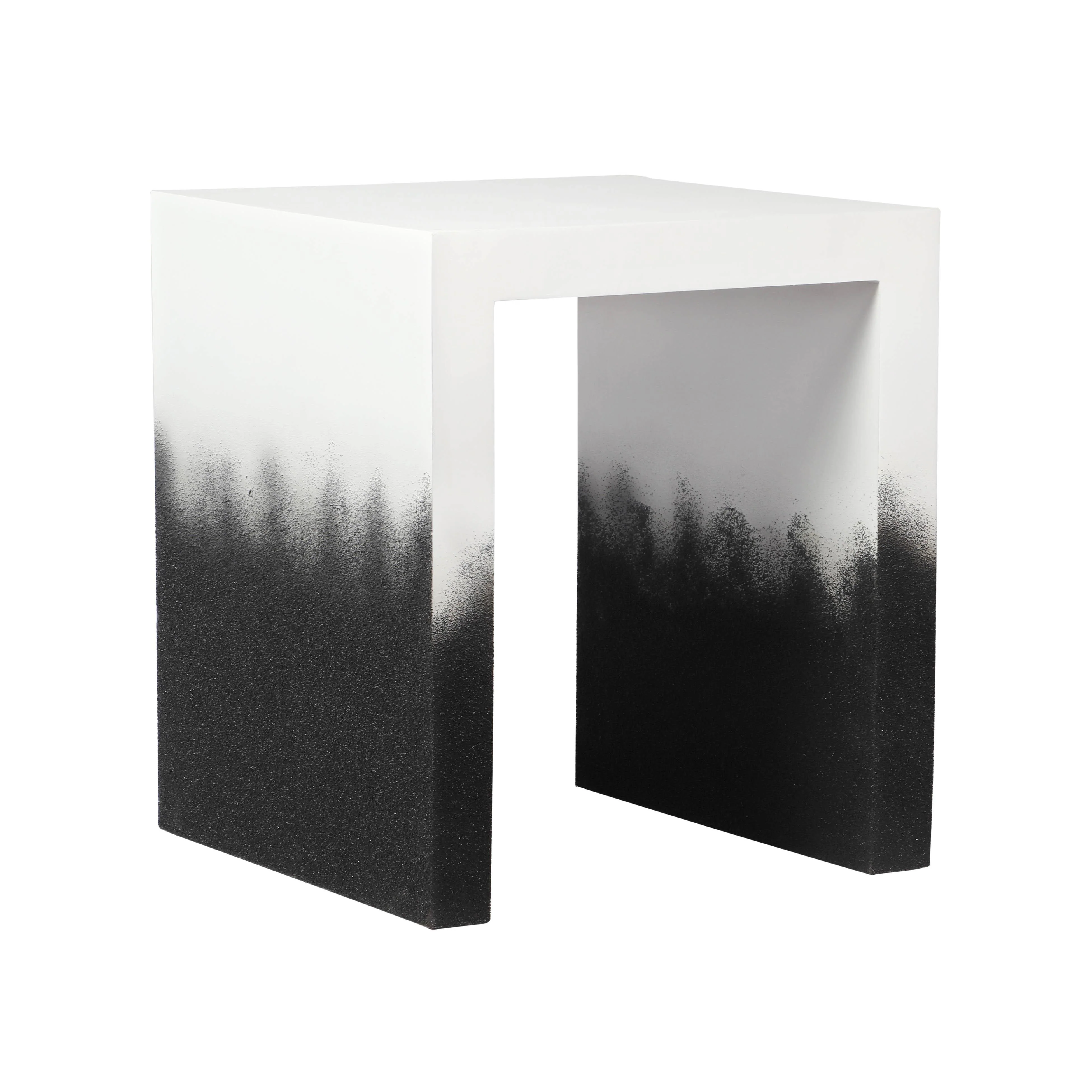 Matra Black and White End Table - Remutear