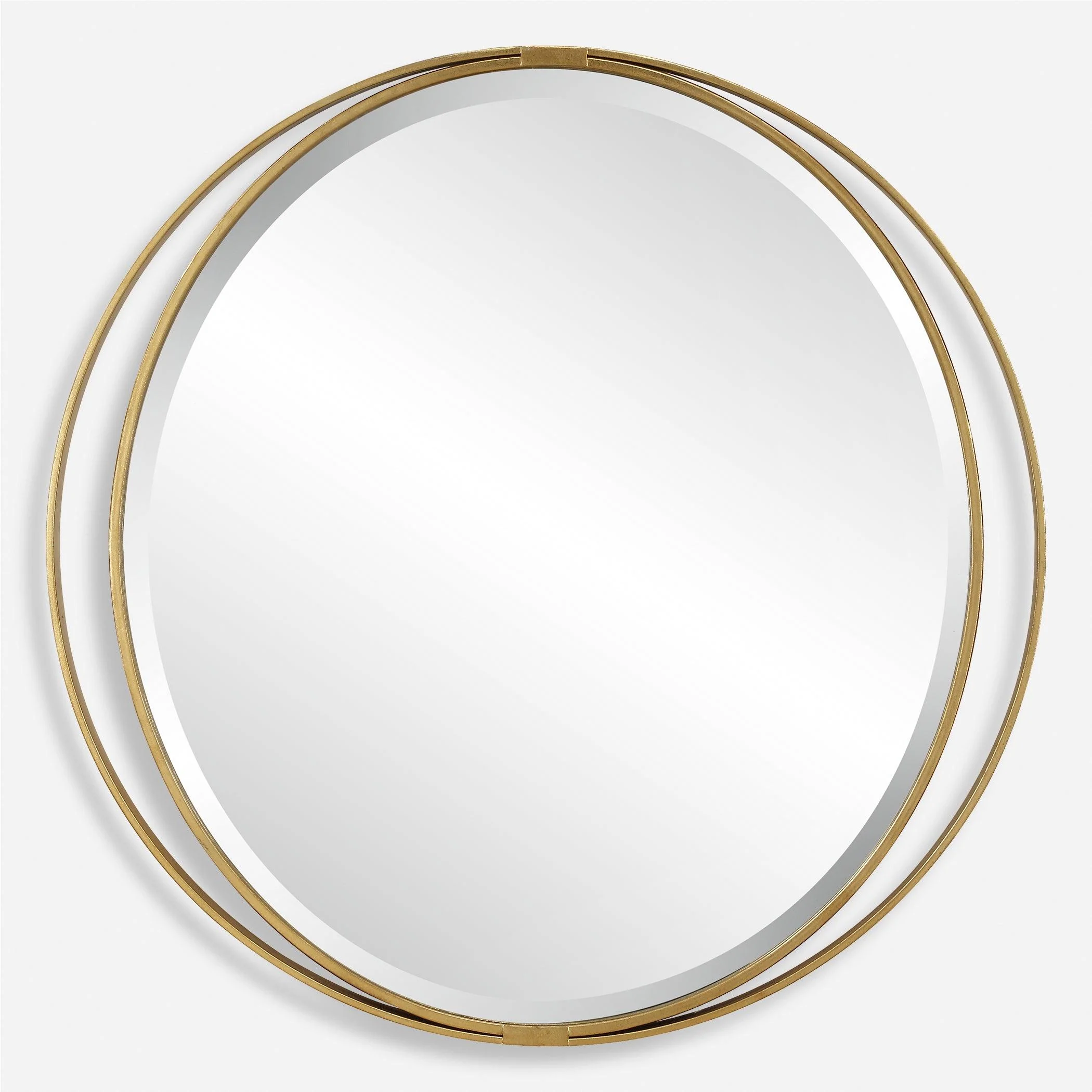 Rhodes Gold Round Mirror - Remutear