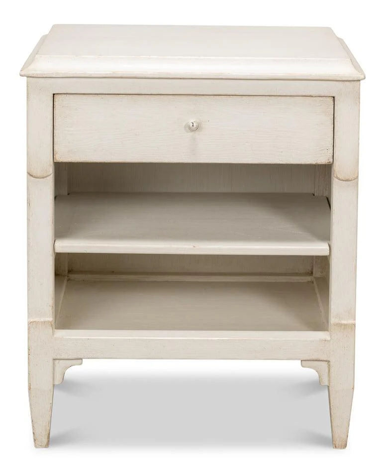 Landry Side Table - Antique White - Remutear
