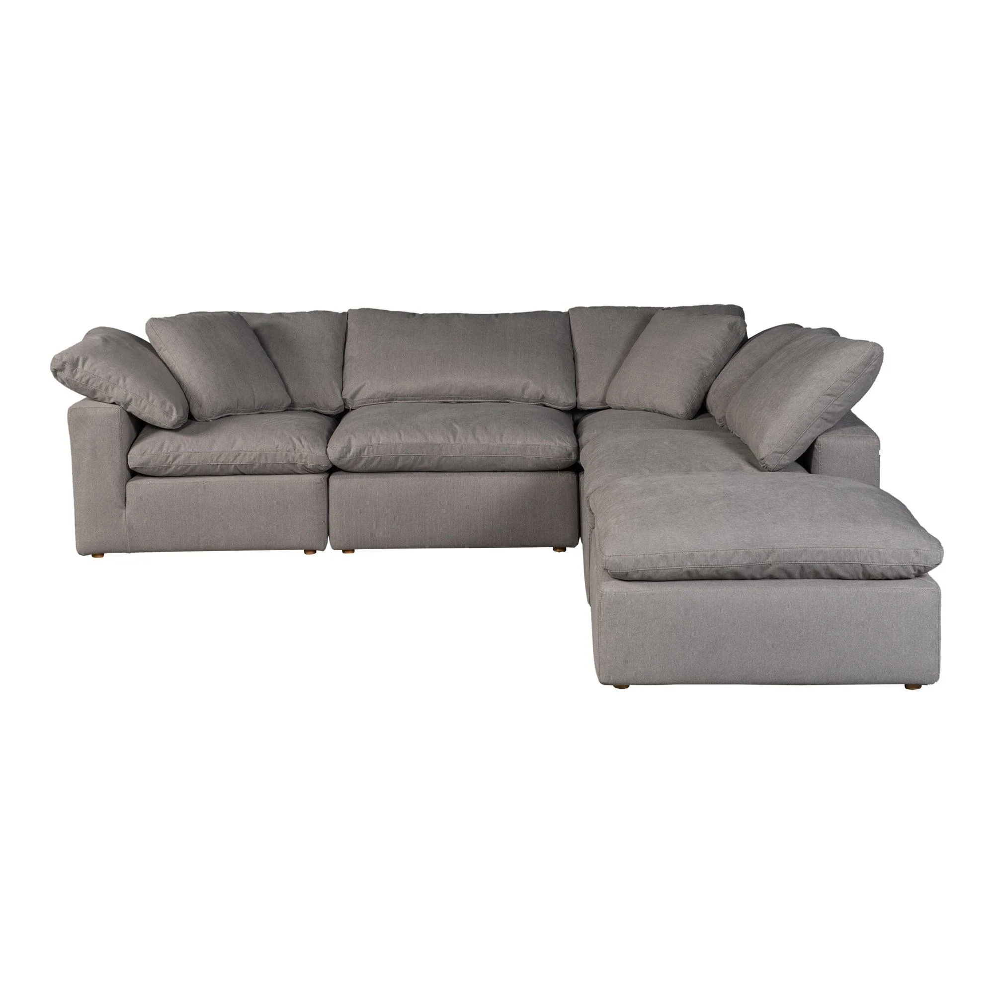 Terra Condo Dream Modular Sectional Performance Fabric Light Grey - Remutear
