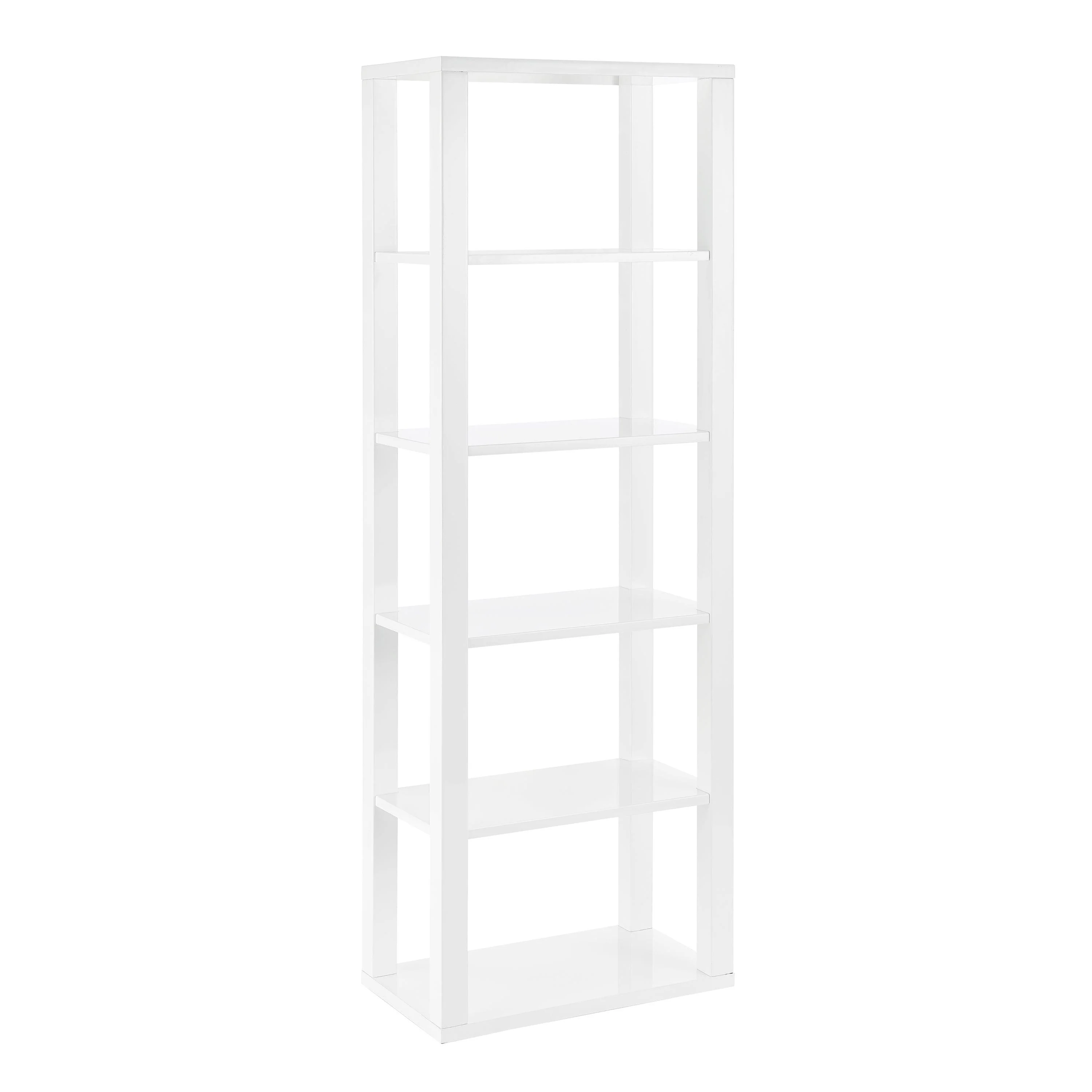 Tresero Shelving Unit in High Gloss White - Remutear