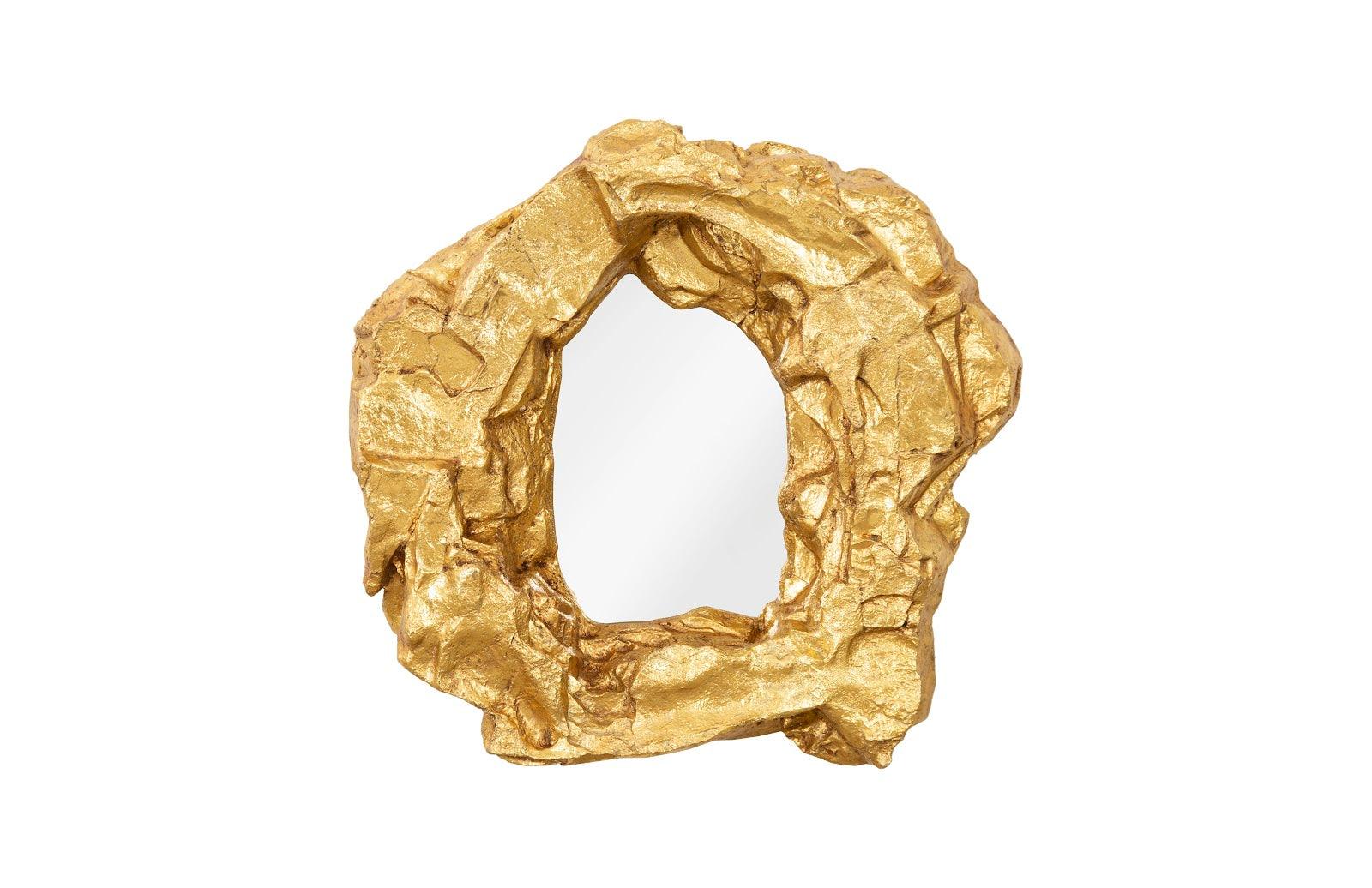 Rock Pond Mirror, Gold Leaf - Remutear