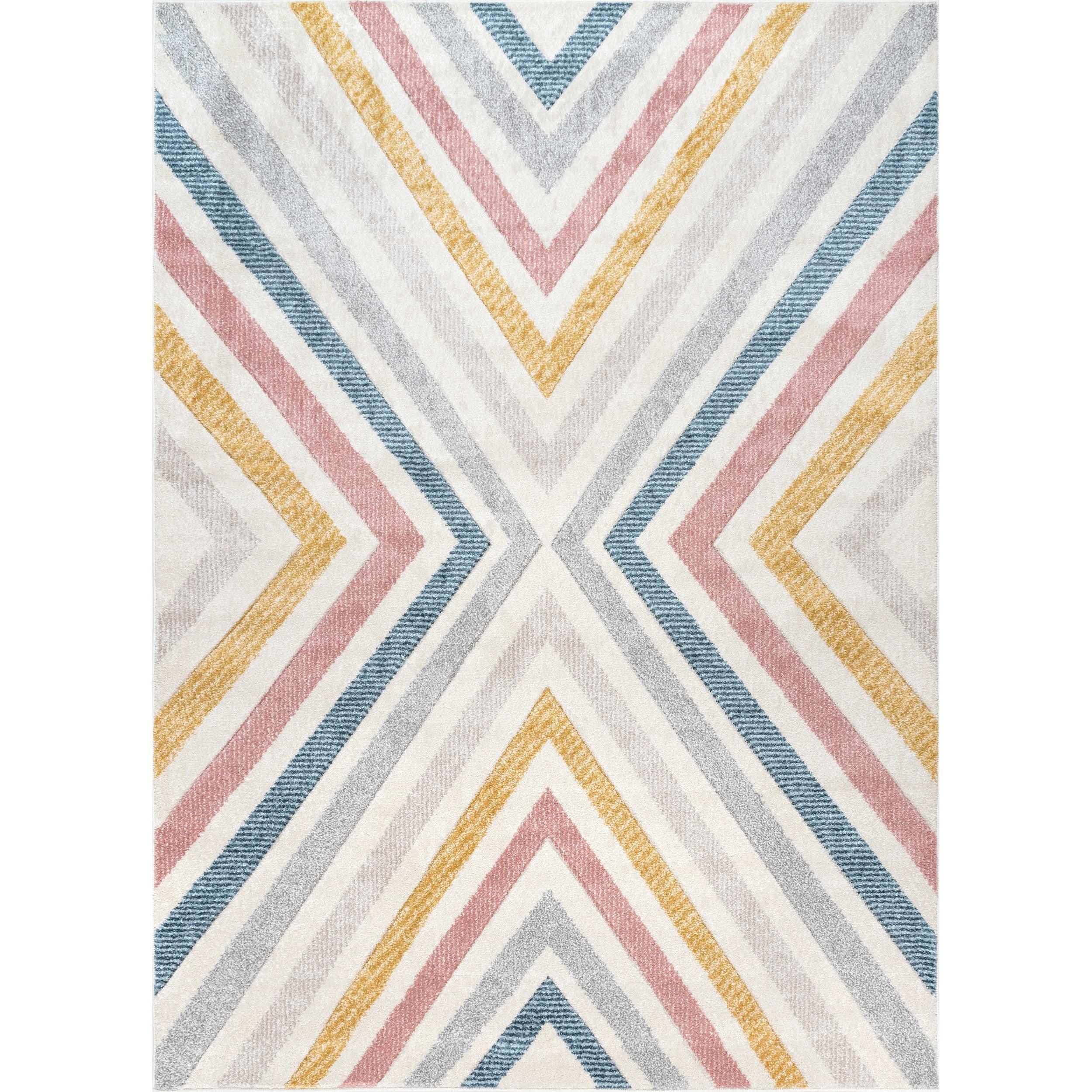 Neveah Contemporary Chevron Area Rug - Remutear