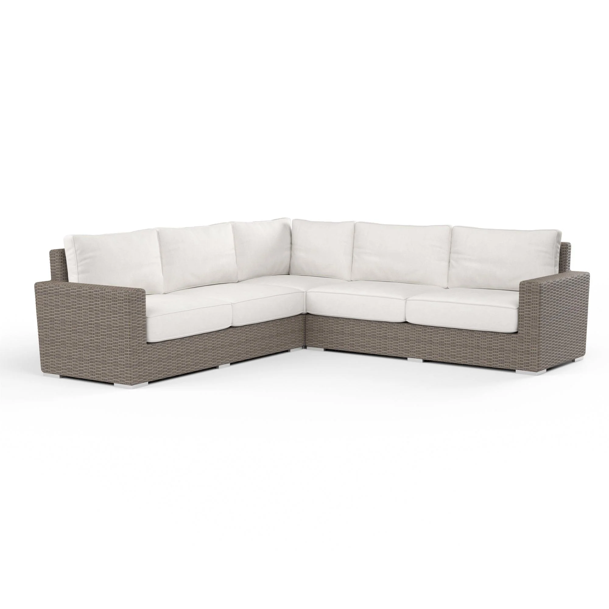 Coronado Sectional in Canvas Flax w/ Self Welt - Remutear