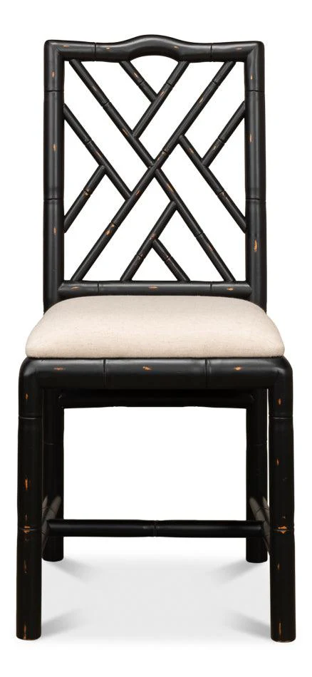 Brighton Bamboo Side Chair Black - Set of 2 - Remutear