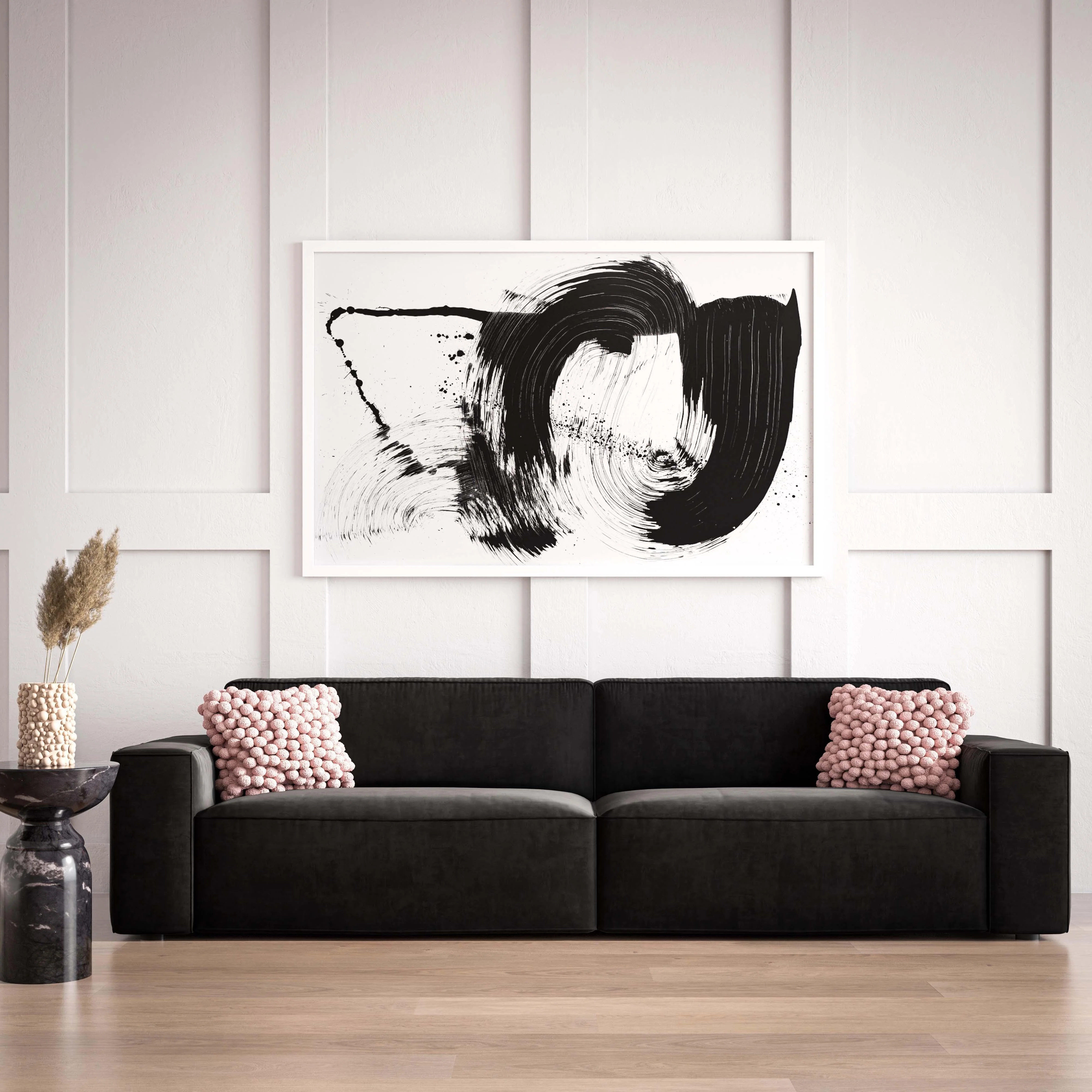 Olafur Black Velvet Sofa - Remutear